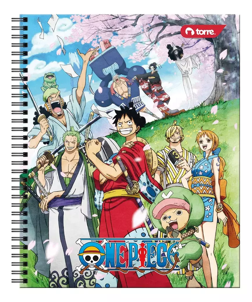 CUADERNO UNIVERSITARIO ONE PIECE 7MM 100 HJ COLON PACKx10-2