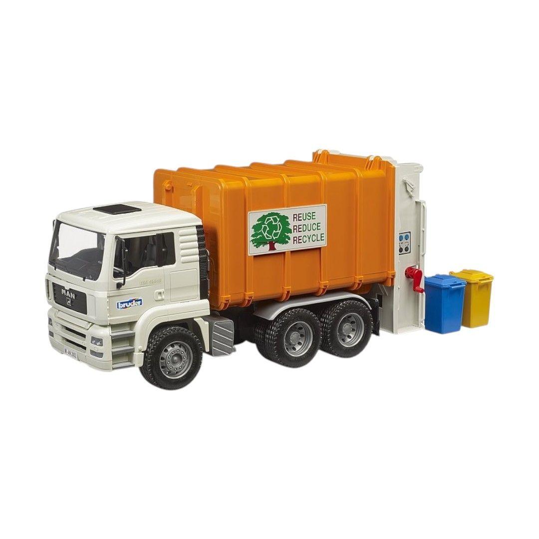 CAMI N DE BASURA DE CARGA TRASERA MAN TGA BRUDER-0