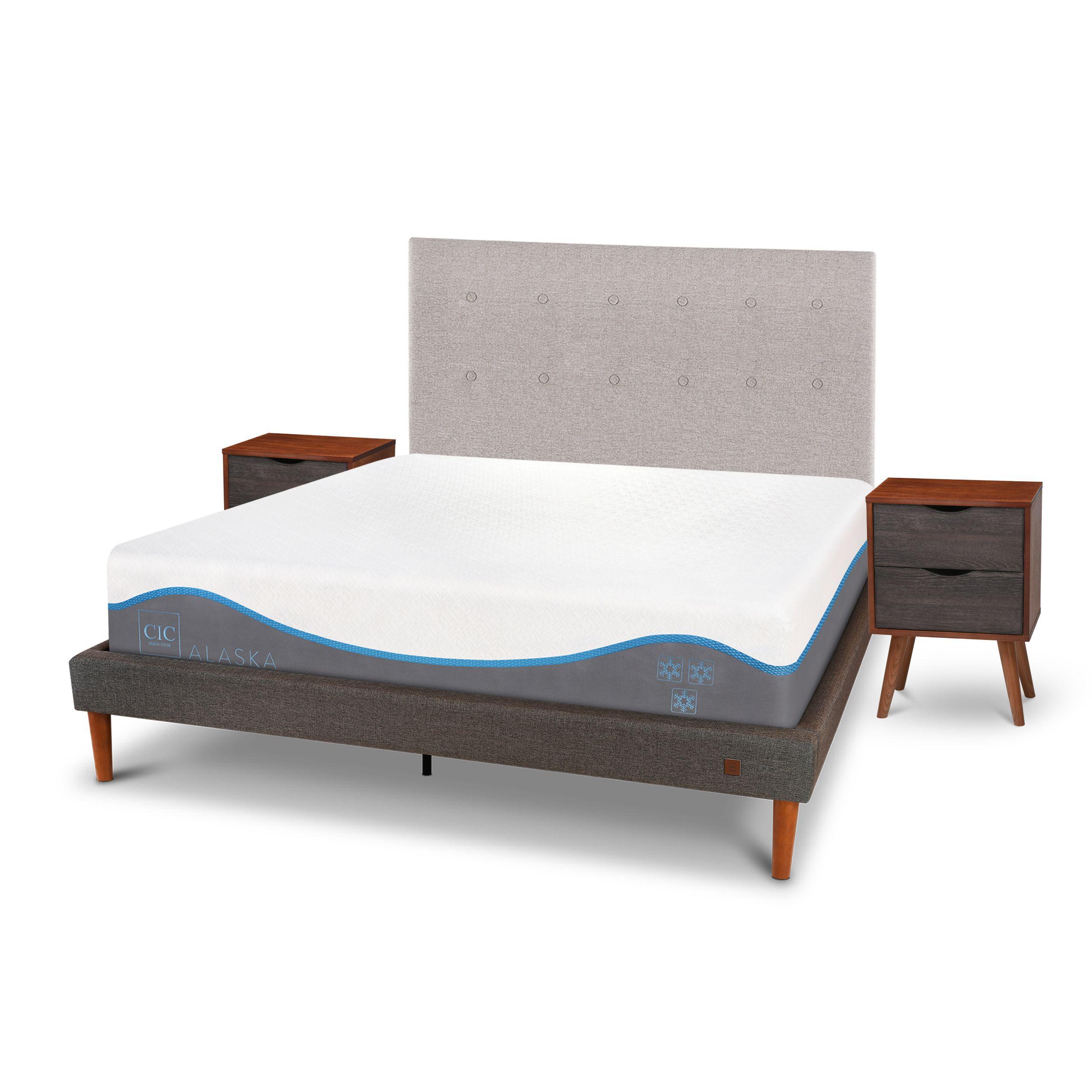 CAMA EUROPEA CURVE ALASKA 2 PLAZAS + SET TIGRIS-1