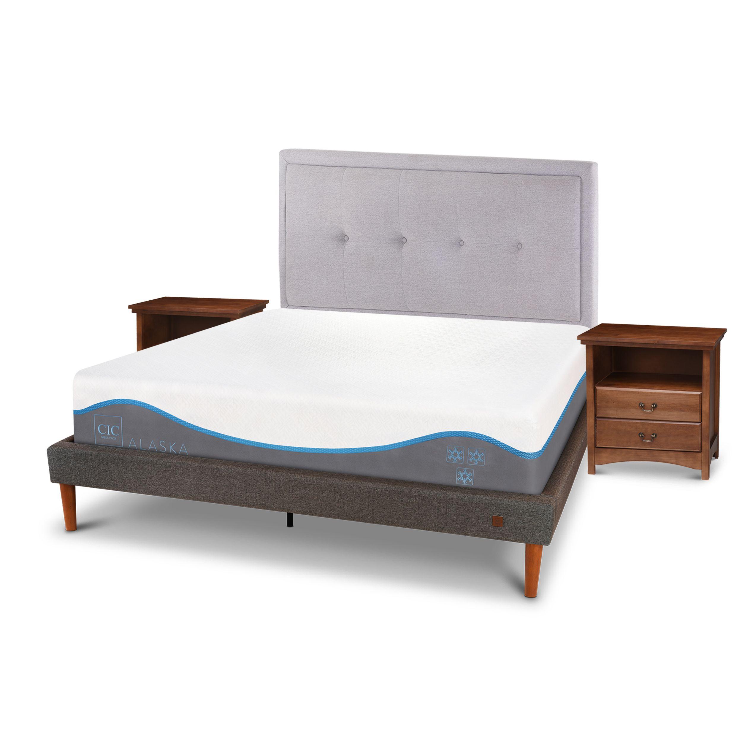 CAMA EUROPEA CURVE ALASKA 2 PLAZAS + SET GANGES-1