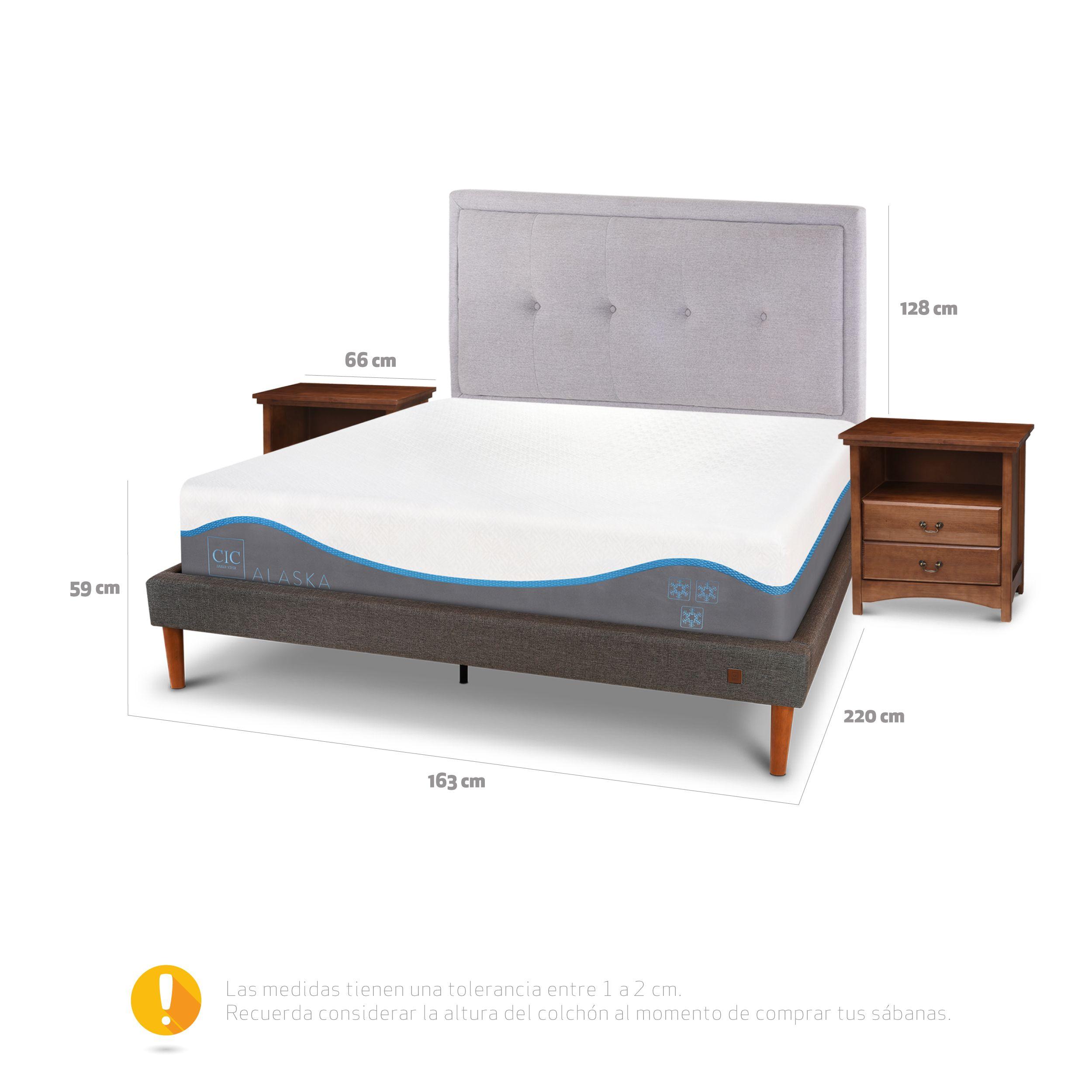 CAMA EUROPEA CURVE ALASKA 2 PLAZAS + SET GANGES-2
