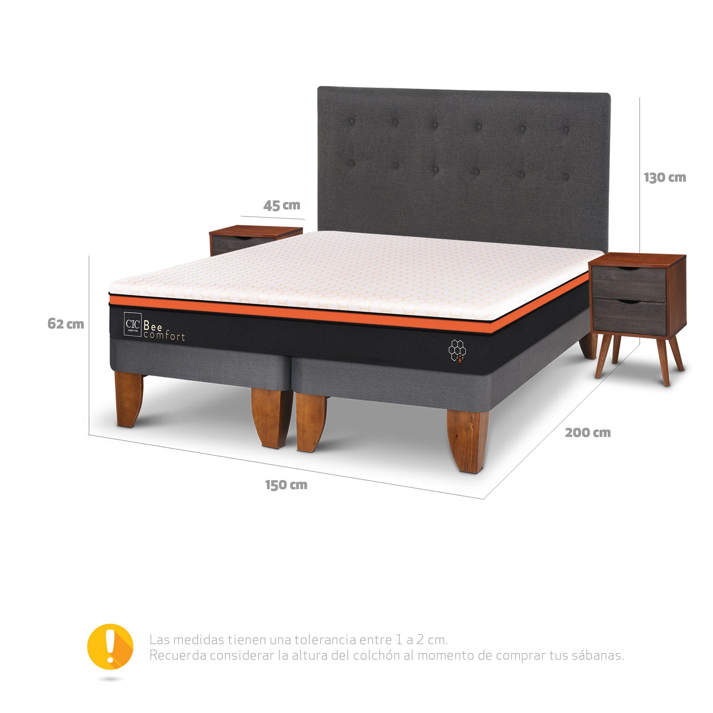 CAMA EUROPEA BEE COMFORT 2P BD EUFRATES S/T-2