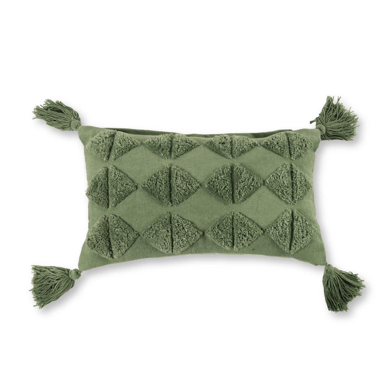 COJIN RHOMB 30X50 VERDE-0