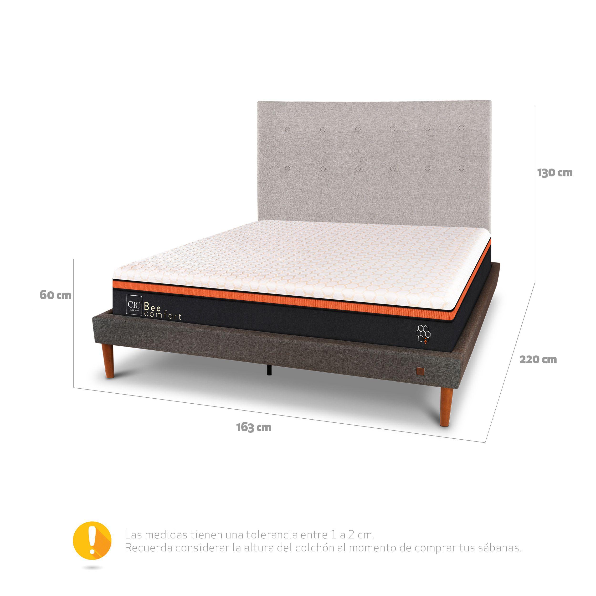 CAMA EUROPEA CURVE BEE COMFORT 2P RESPALDO TIGRIS-2