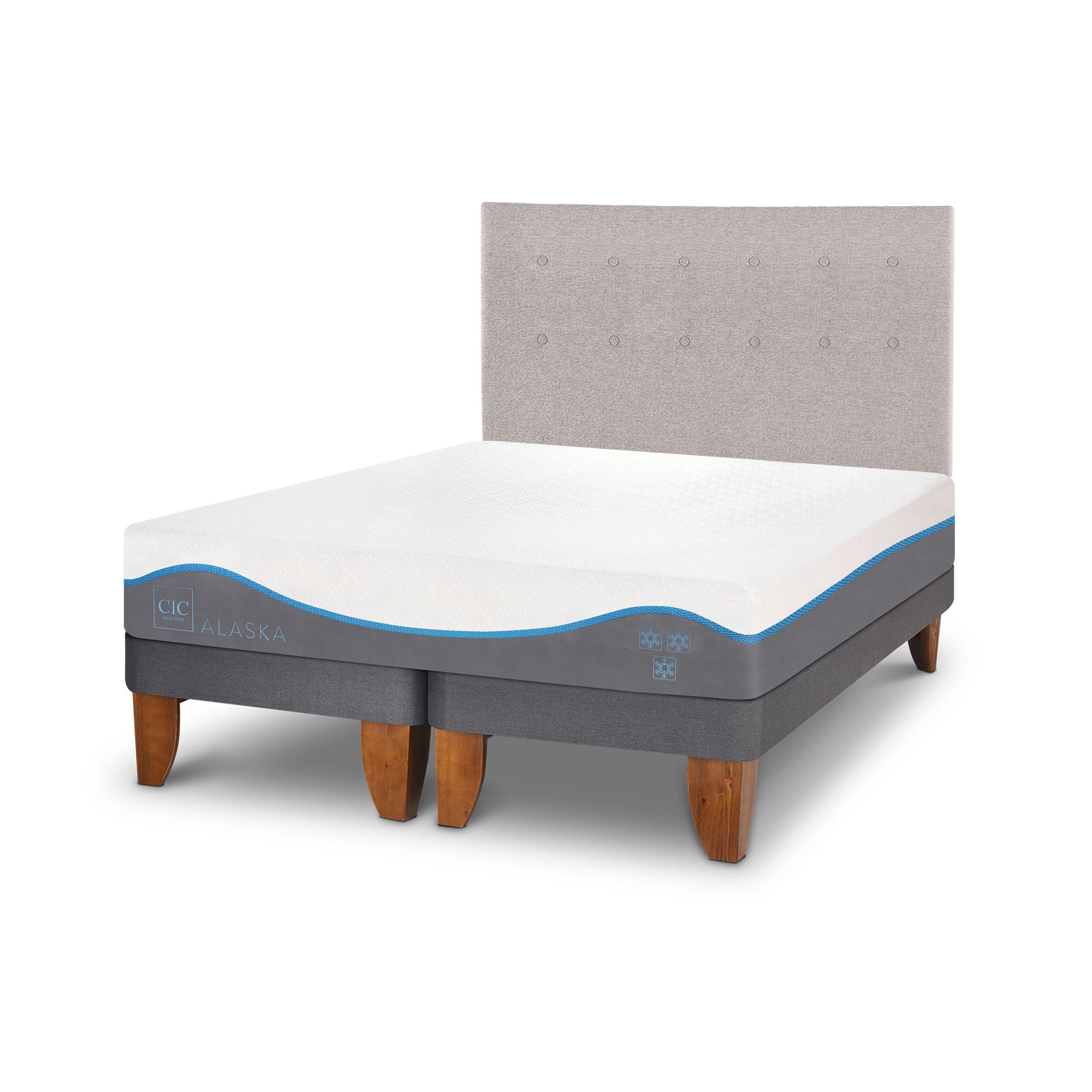 CAMA EUROPEA ALASKA 2 PLAZAS + RESPALDO TIGRIS-1
