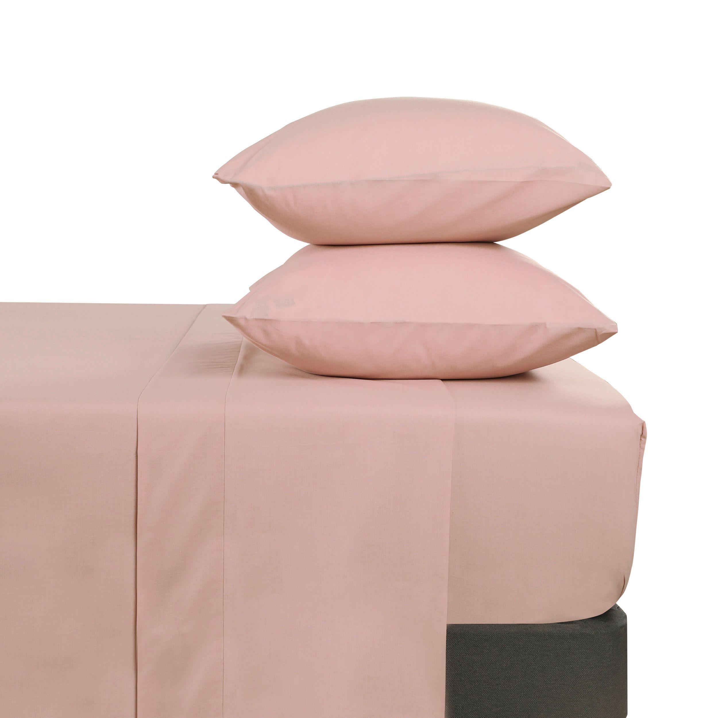 SET SABANAS LISAS 144H ROSA SGL-0