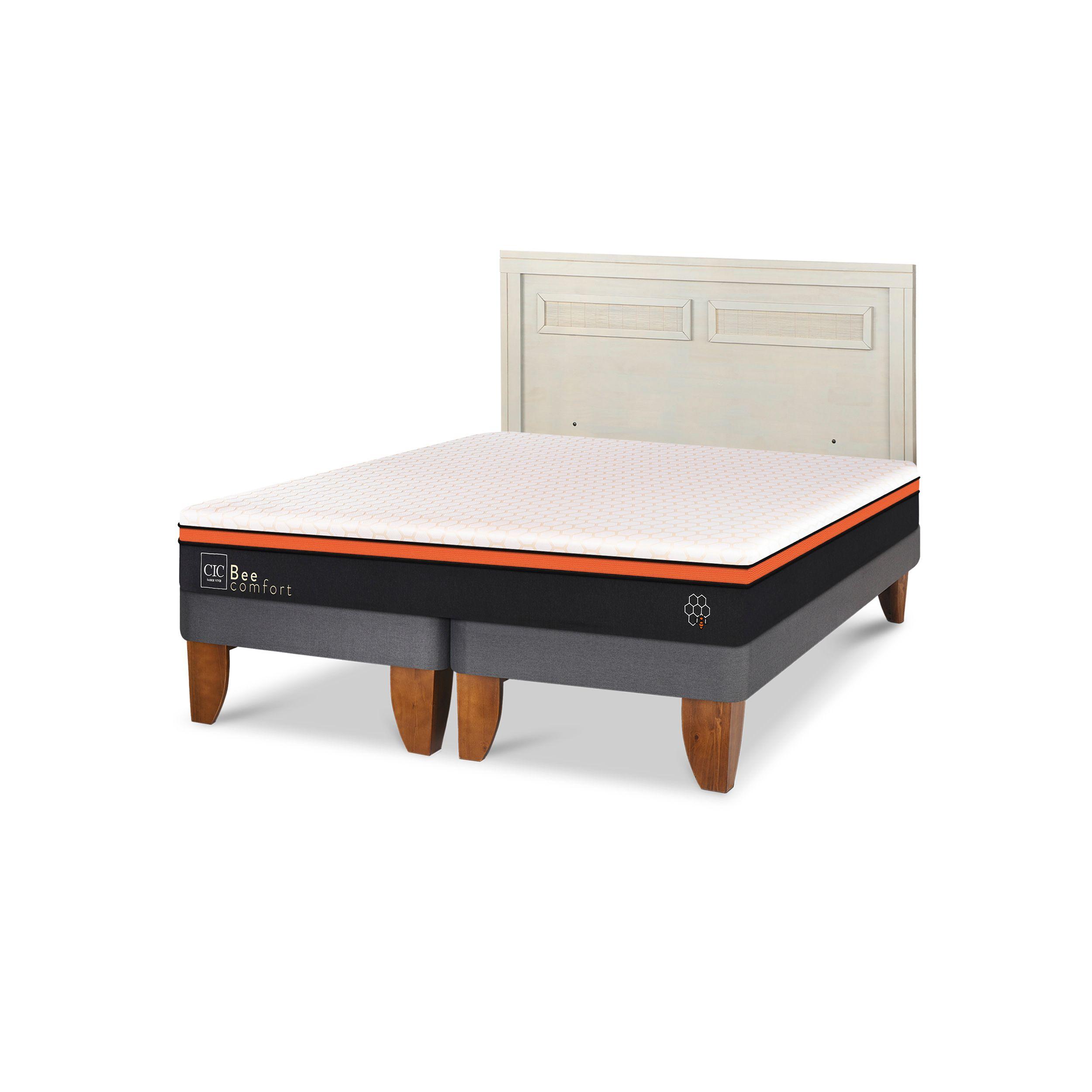CAMA EUROPEA BEECOMFORT 2 PLAZAS + RESPALDO MILAN ALPINO-1
