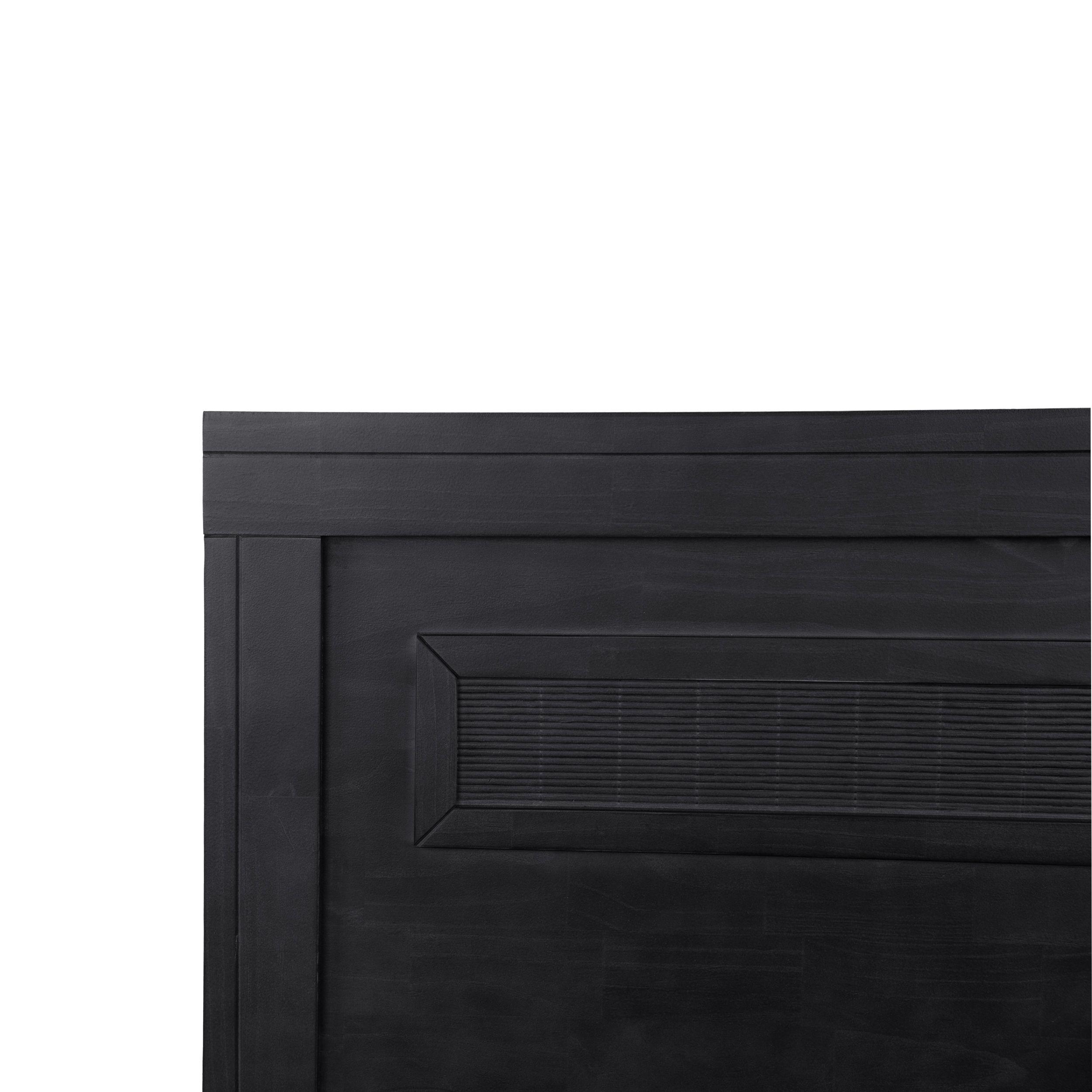 CAMA EUROPEA ALASKA KING + RESPALDO MILAN NEGRO-3