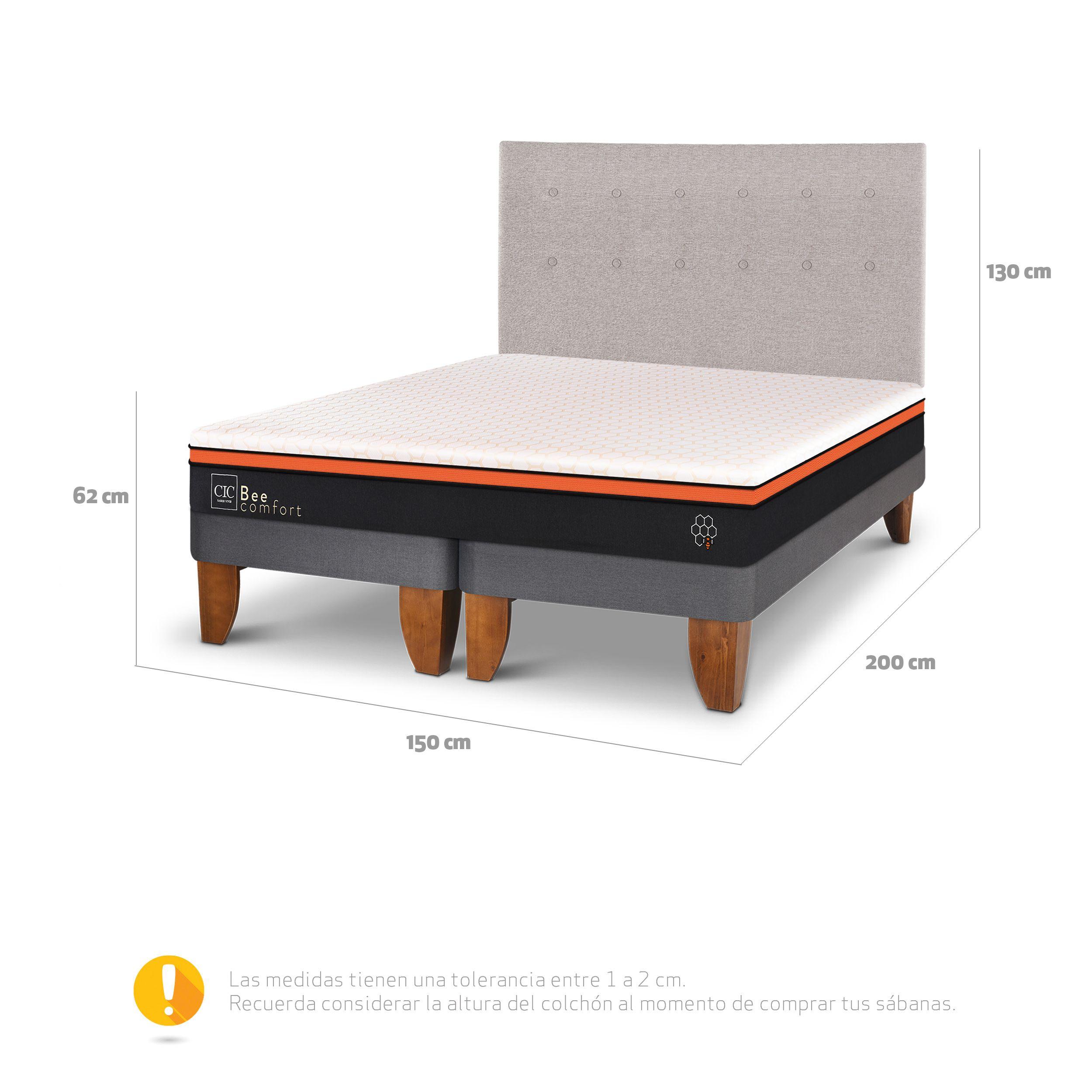 CAMA EUROPEA BEE COMFORT 2P BD RESPALDO TIGRIS-2