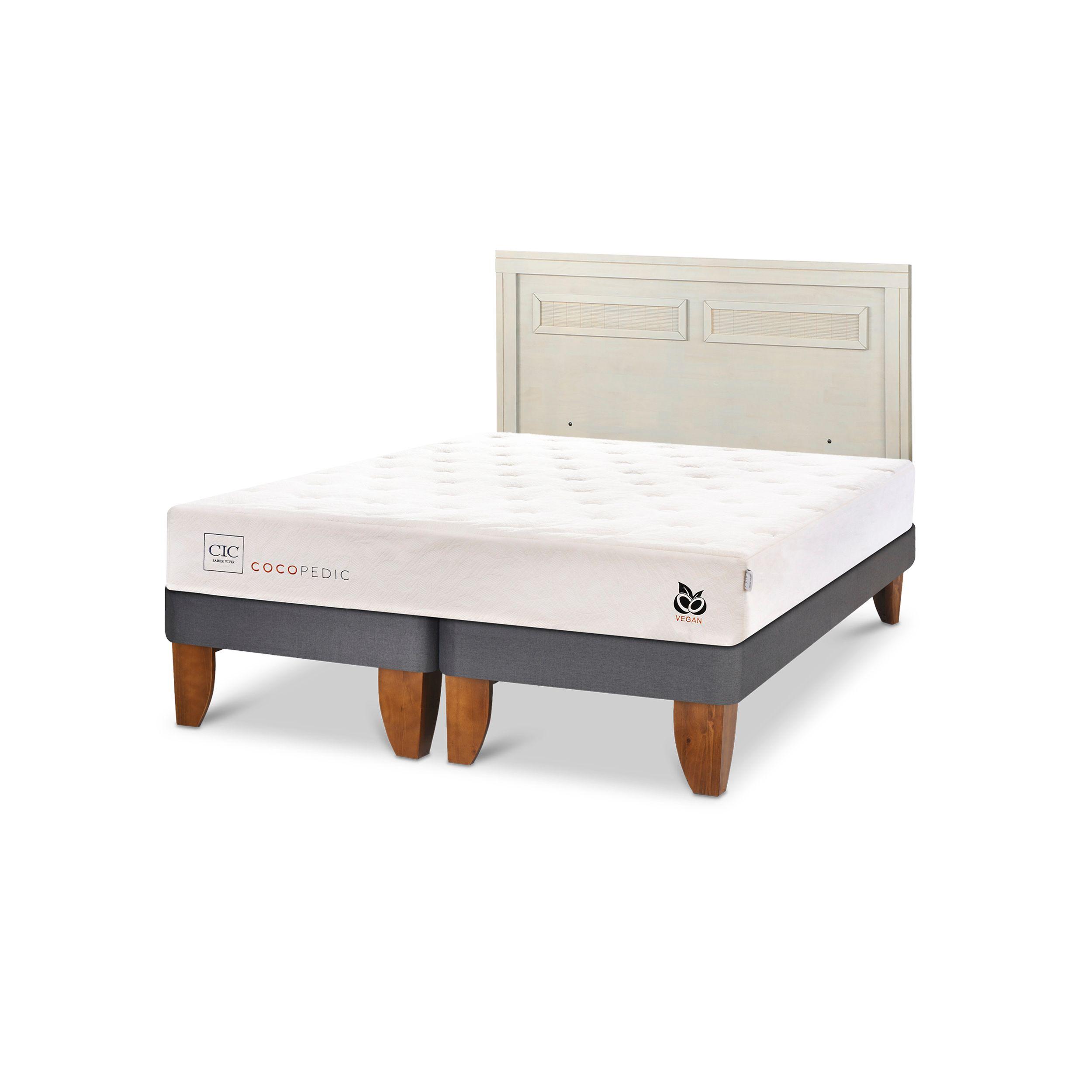 CAMA EUROPEA COCOPEDIC 2 PLAZAS + RESPALDO MILAN ALPINO-1