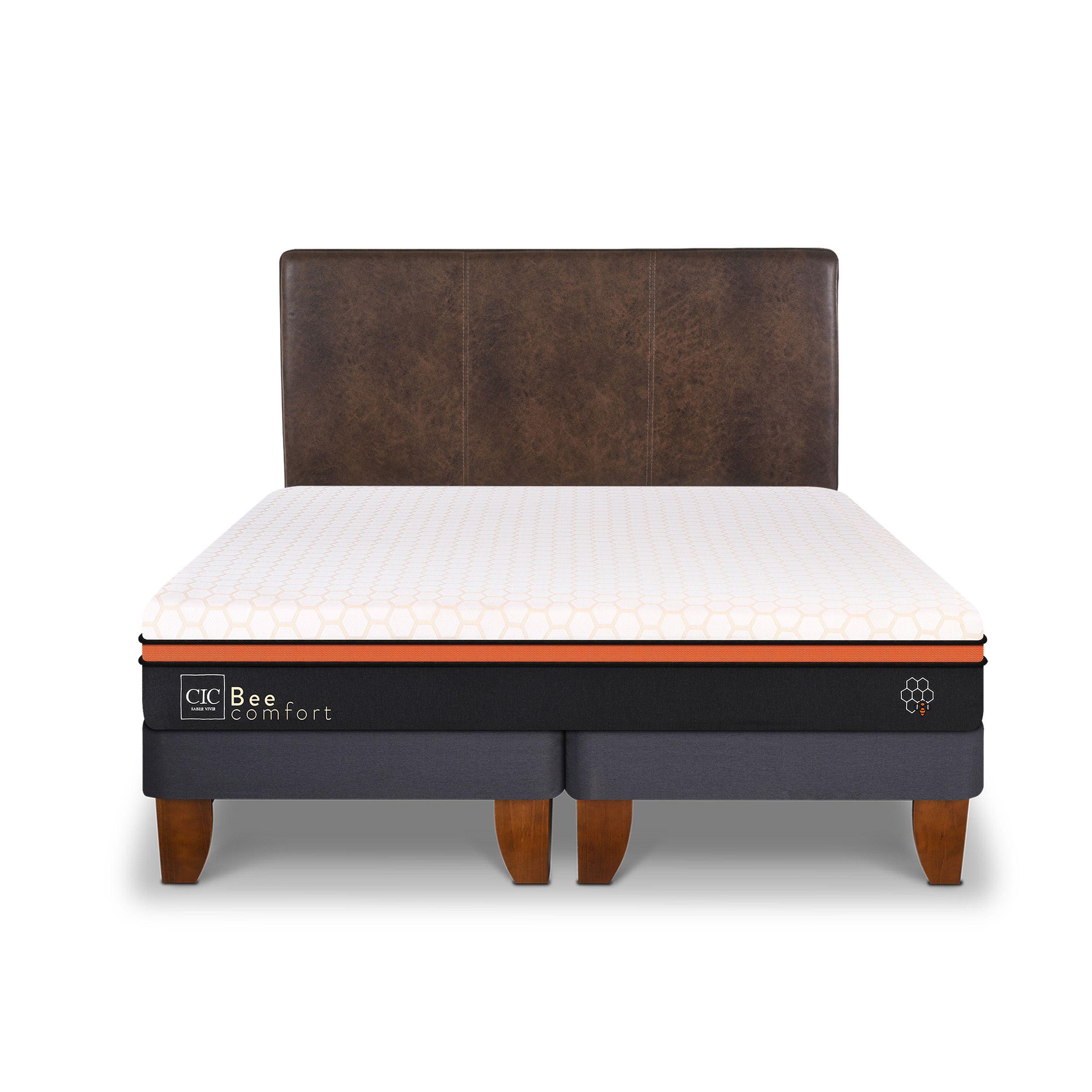 CAMA EUROPEA BEE COMFORT KING + RESPALDO BAKER-0