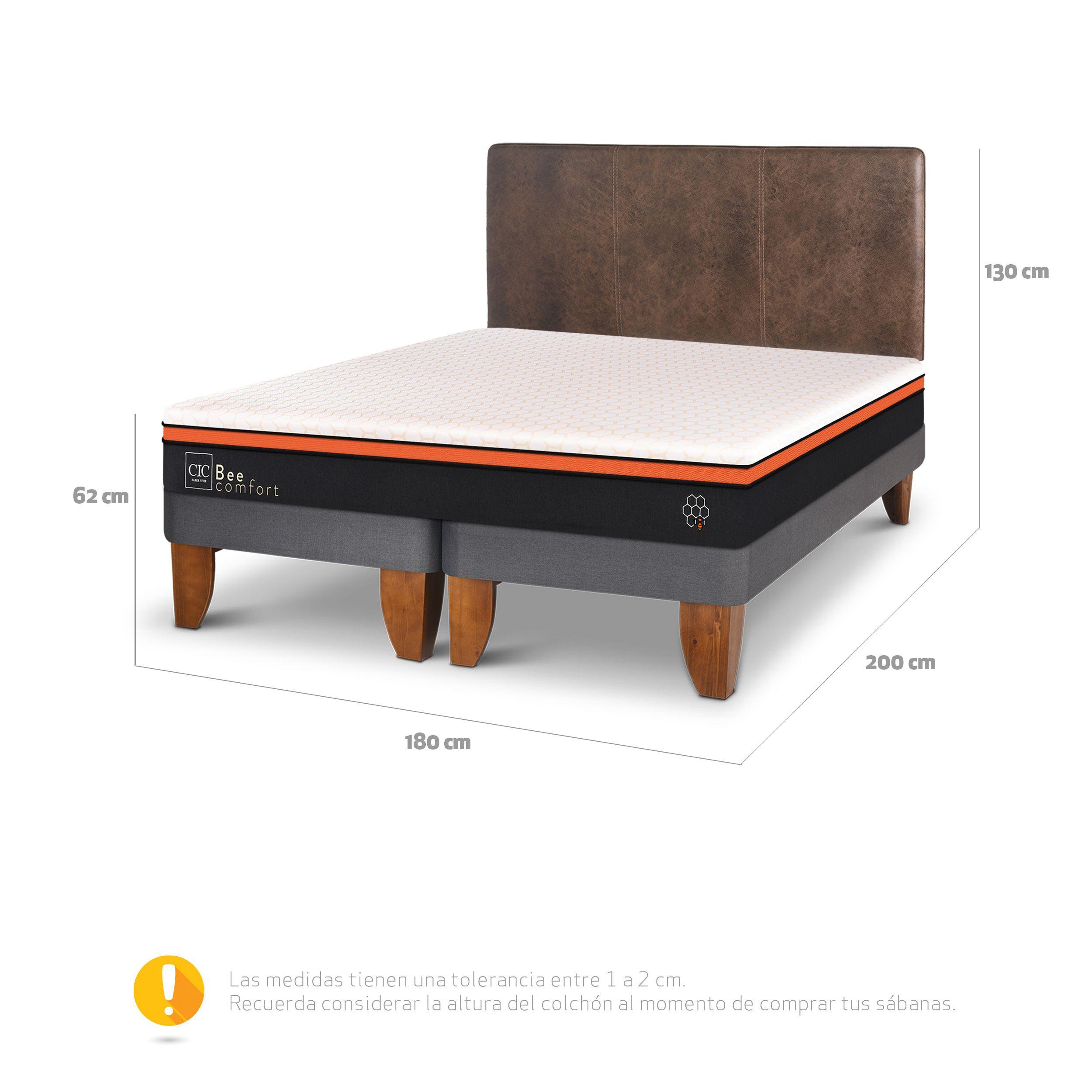CAMA EUROPEA BEE COMFORT KING + RESPALDO BAKER-2