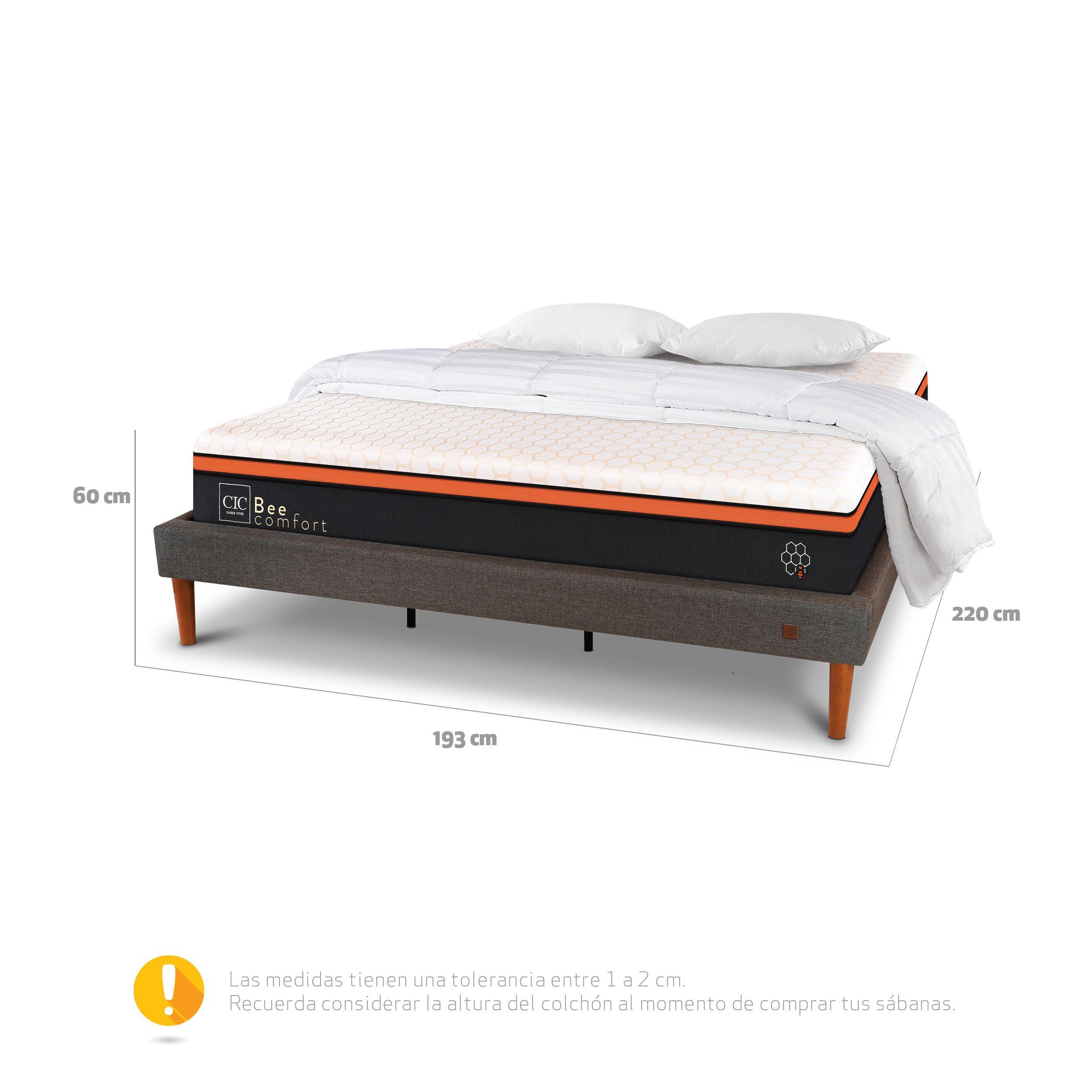 CAMA EUROPEA CURVE BEE COMFORT KING ALM V+PL-2
