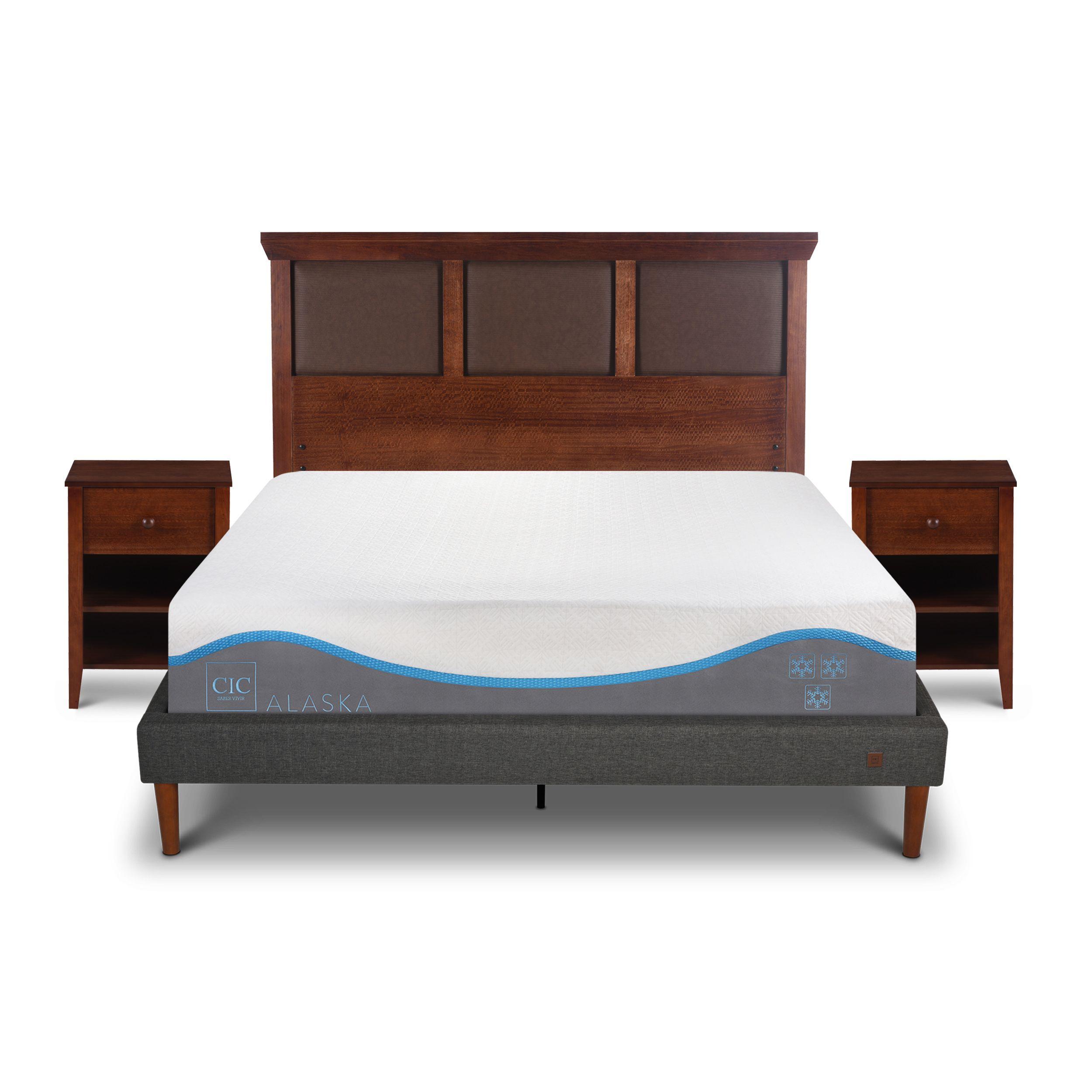 CAMA EUROPEA CURVE ALASKA 2 PLAZAS + SET TORINO CARAMEL-0