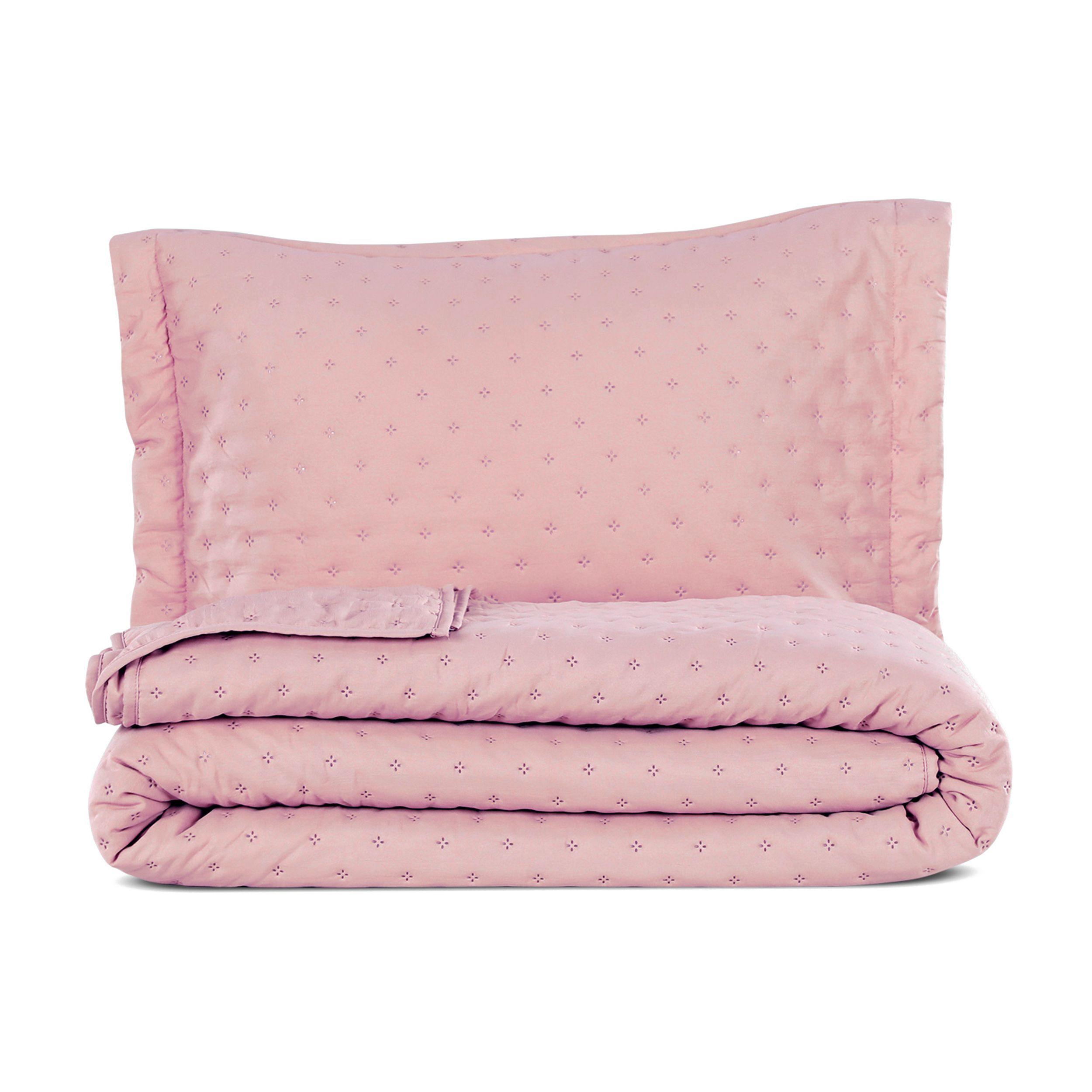 QUILT MICROFIBRA ROSA SGL-3