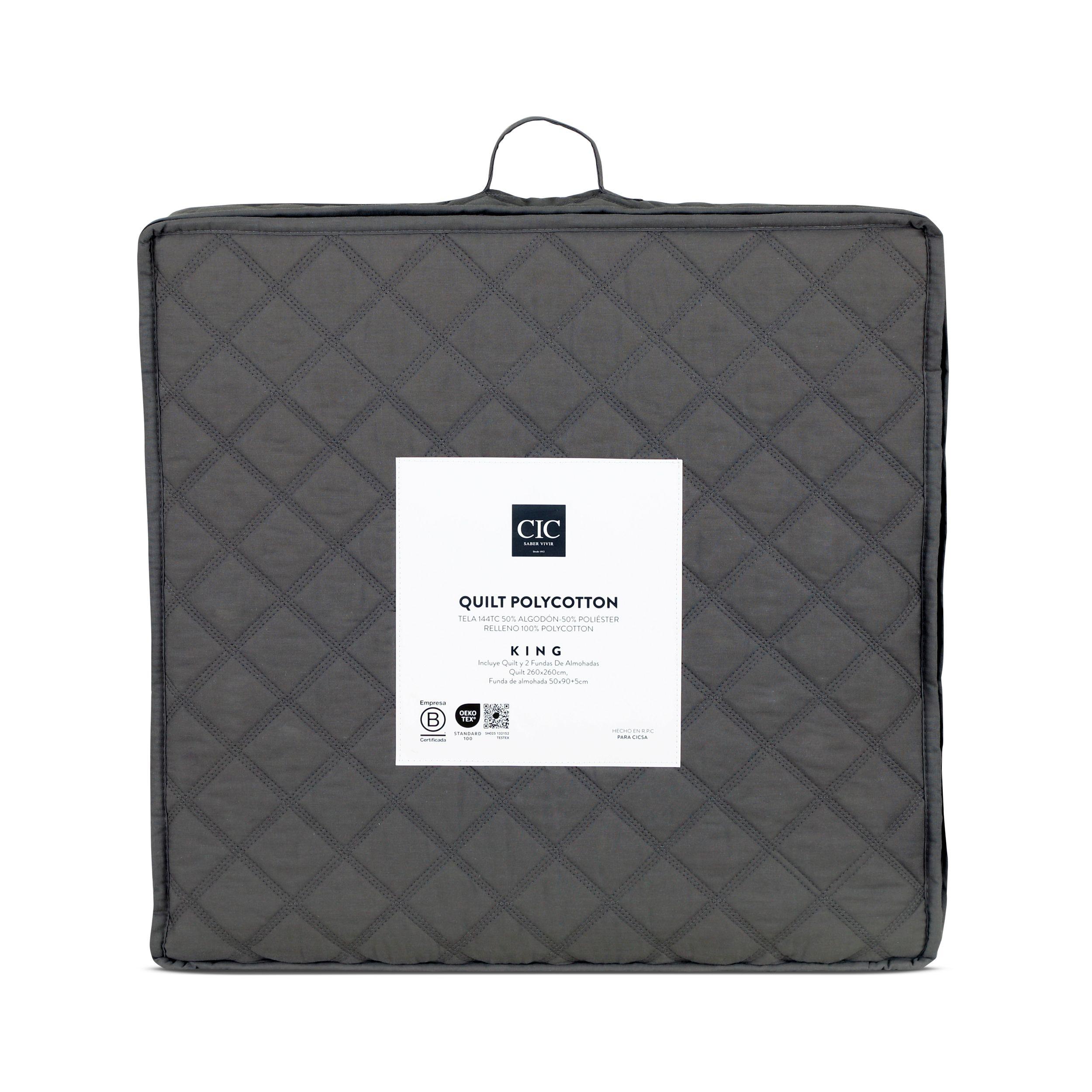 QUILT POLYCOTTON GRIS KING-6