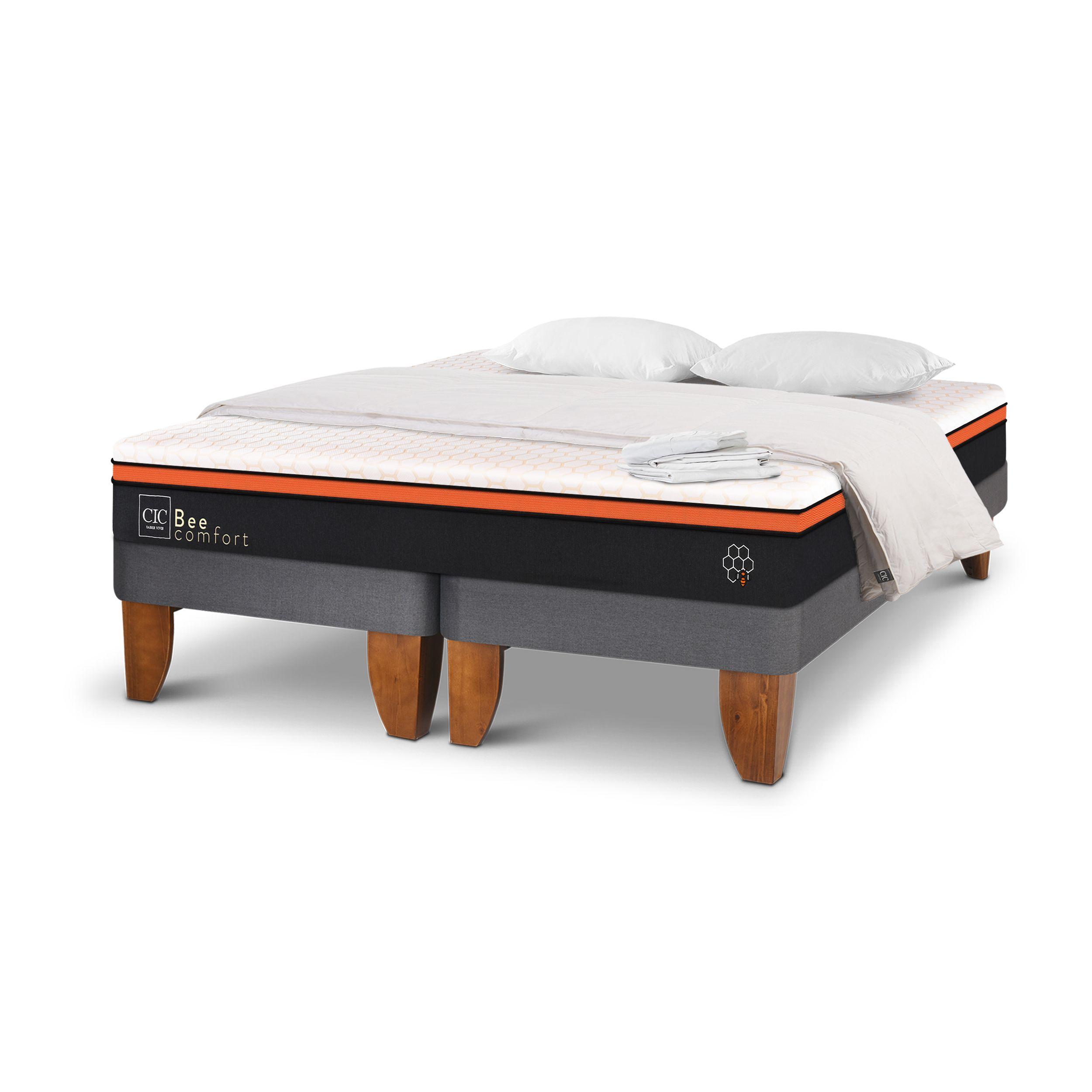 CAMA EUROPEA BEE COMFORT KING TEXTIL-1