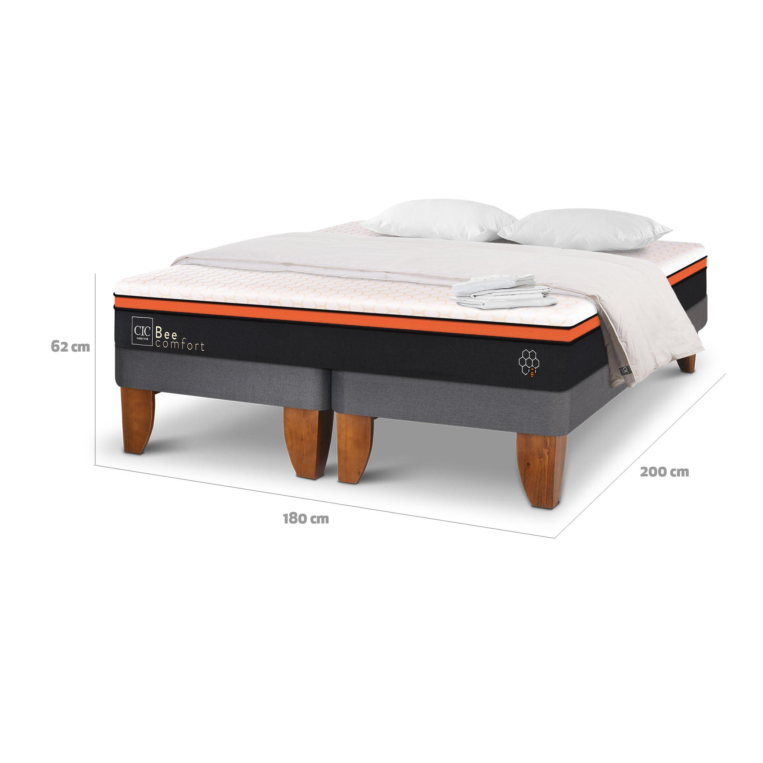 CAMA EUROPEA BEE COMFORT KING TEXTIL-2