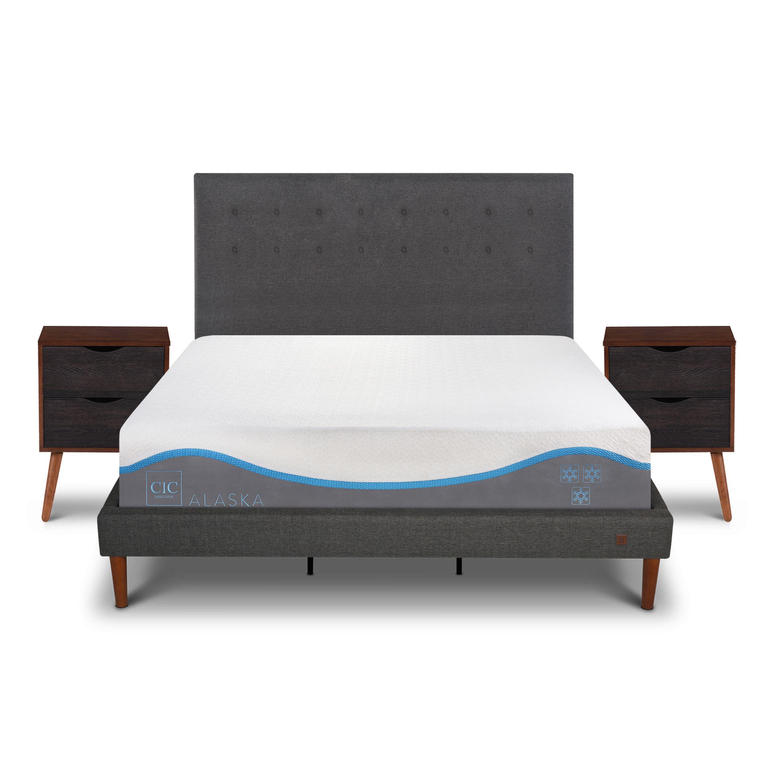 CAMA EUROPEA CURVE ALASKA KING + SET EUFRATES-0
