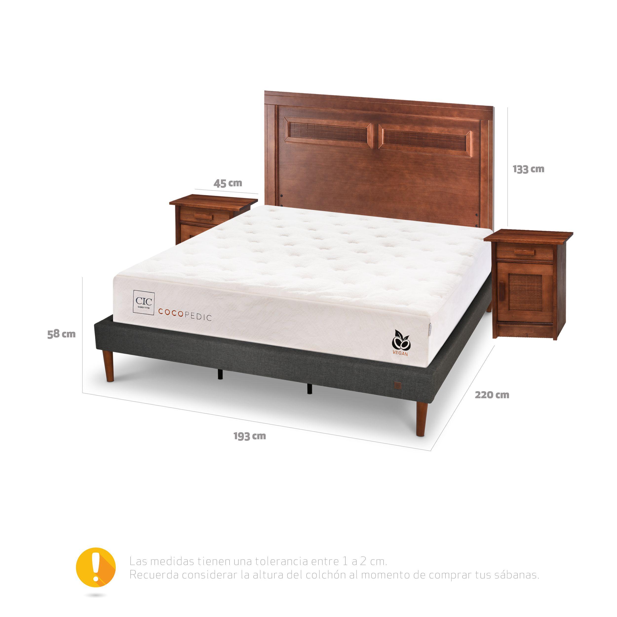 CAMA EUROPEA CURVE COCOPEDIC KING MILAN S/T-2