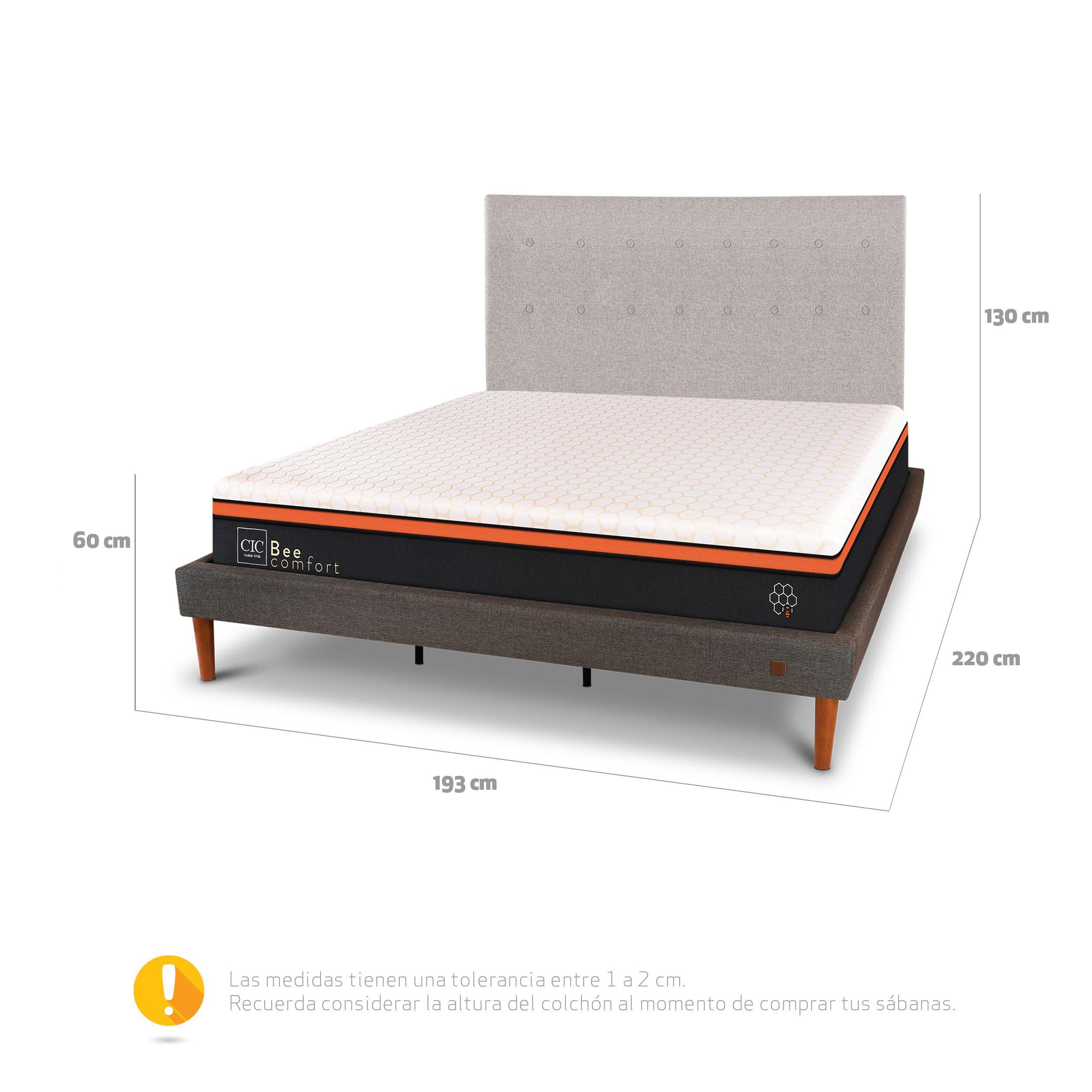 CAMA EUROPEA CURVE BEE COMFORT KING + RESPALDO TIGRIS-2