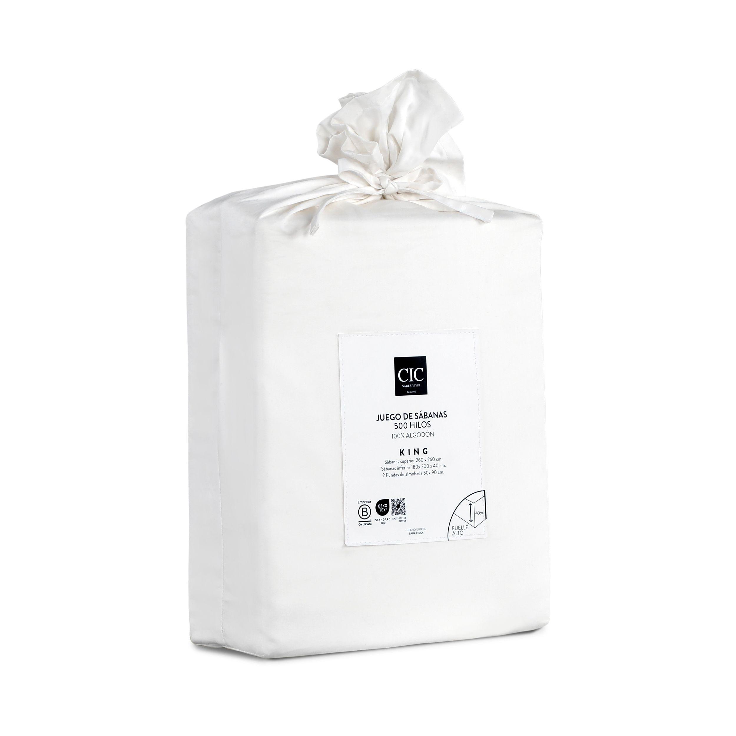 SET SABANA LISAS 500H BLANCO KING-8