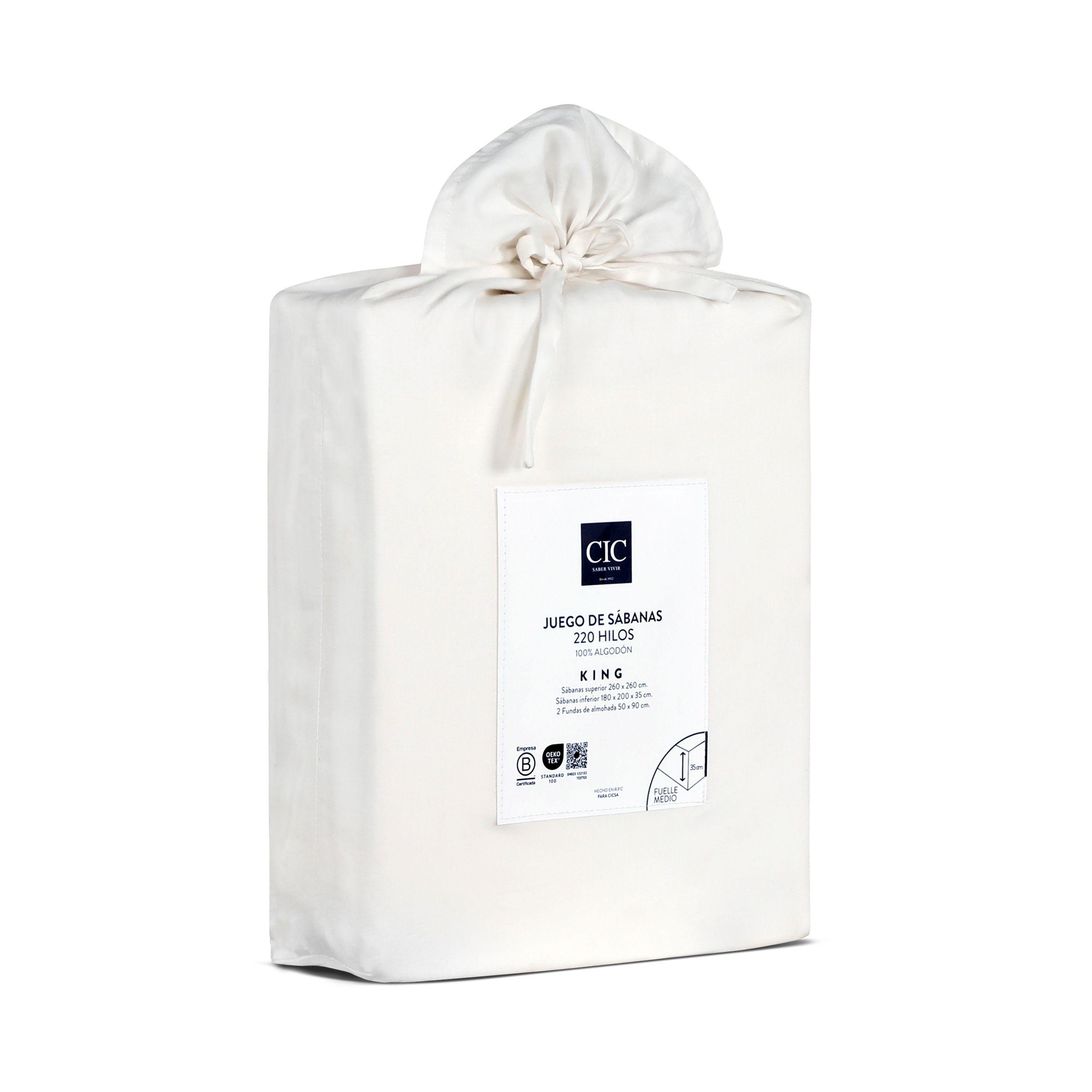 SET SABANA LISAS 220H BLANCO KING-8