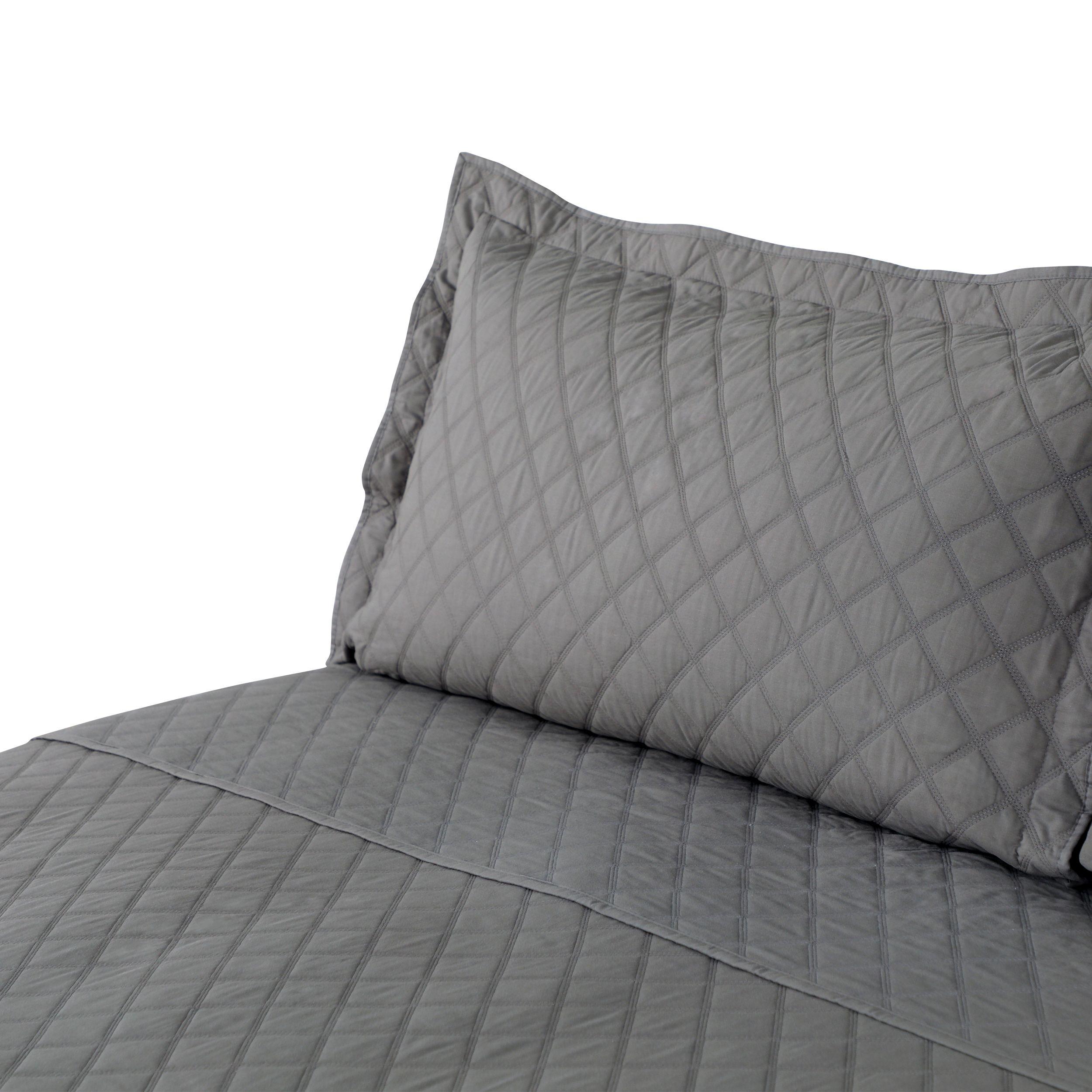 QUILT POLYCOTTON GRIS SGL-1