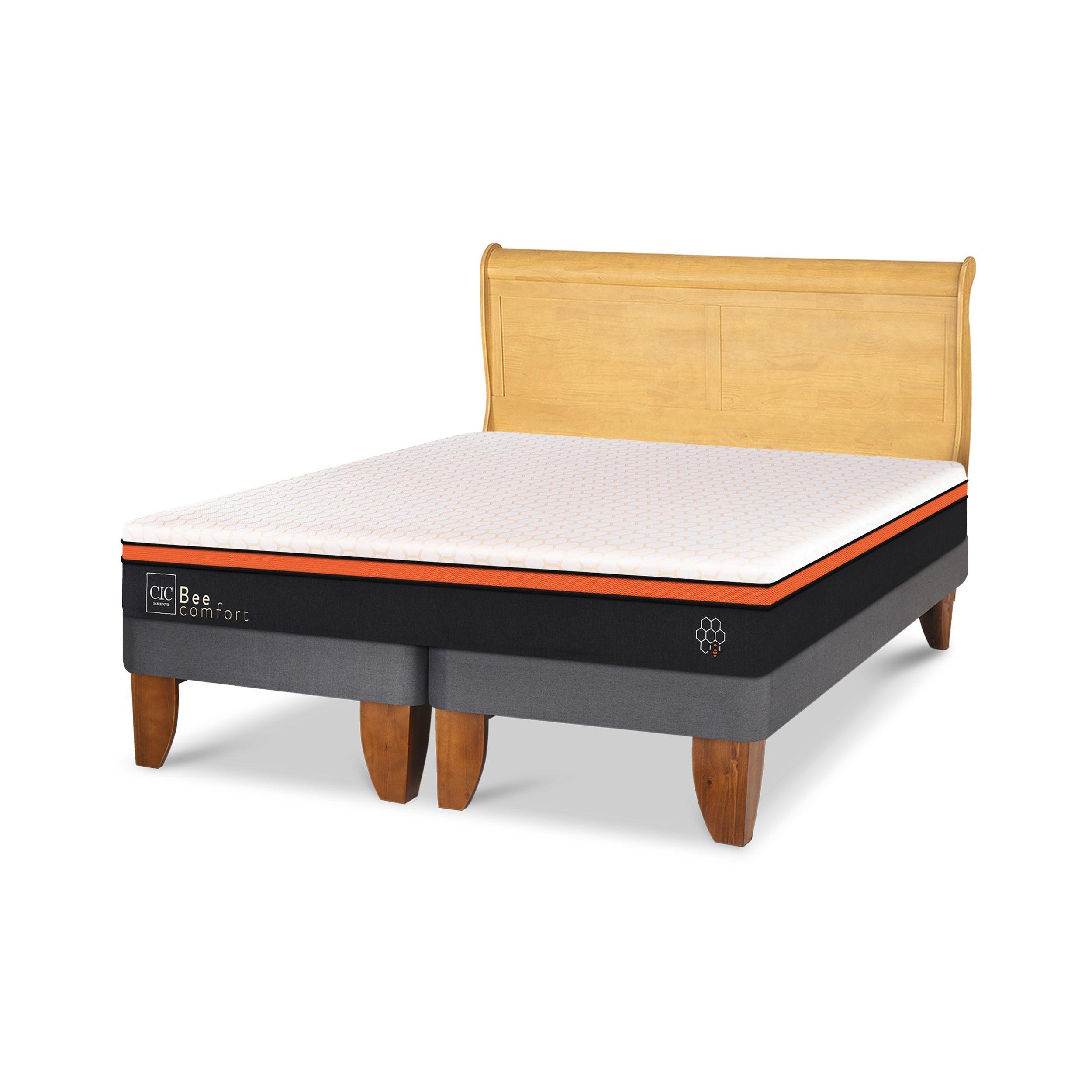CAMA EUROPEA BEECOMFORT KING + RESPALDO MIRO MOSTAZA-1