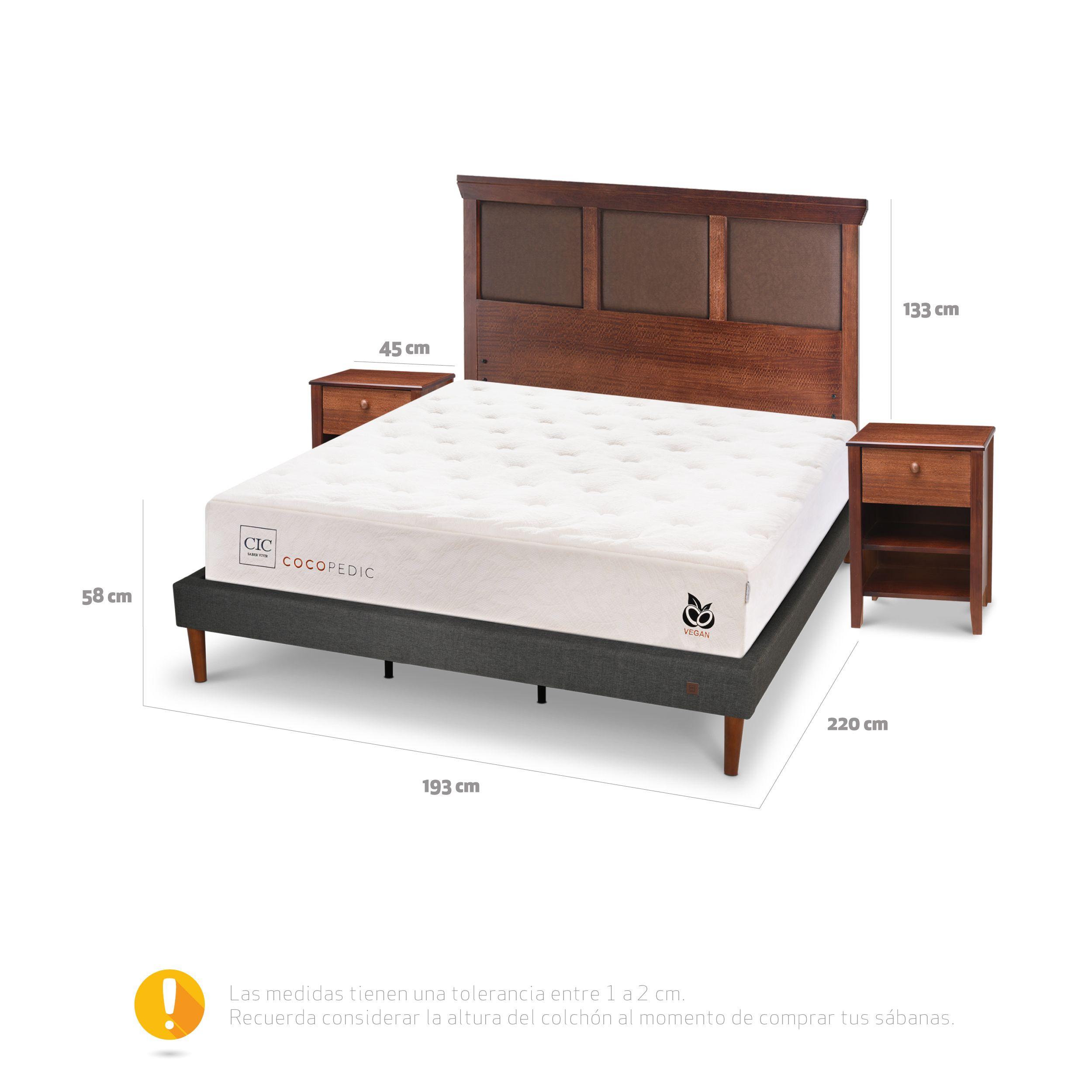 CAMA EUROPEA CURVE COCOPEDIC KING NEW TORINO S/T-2