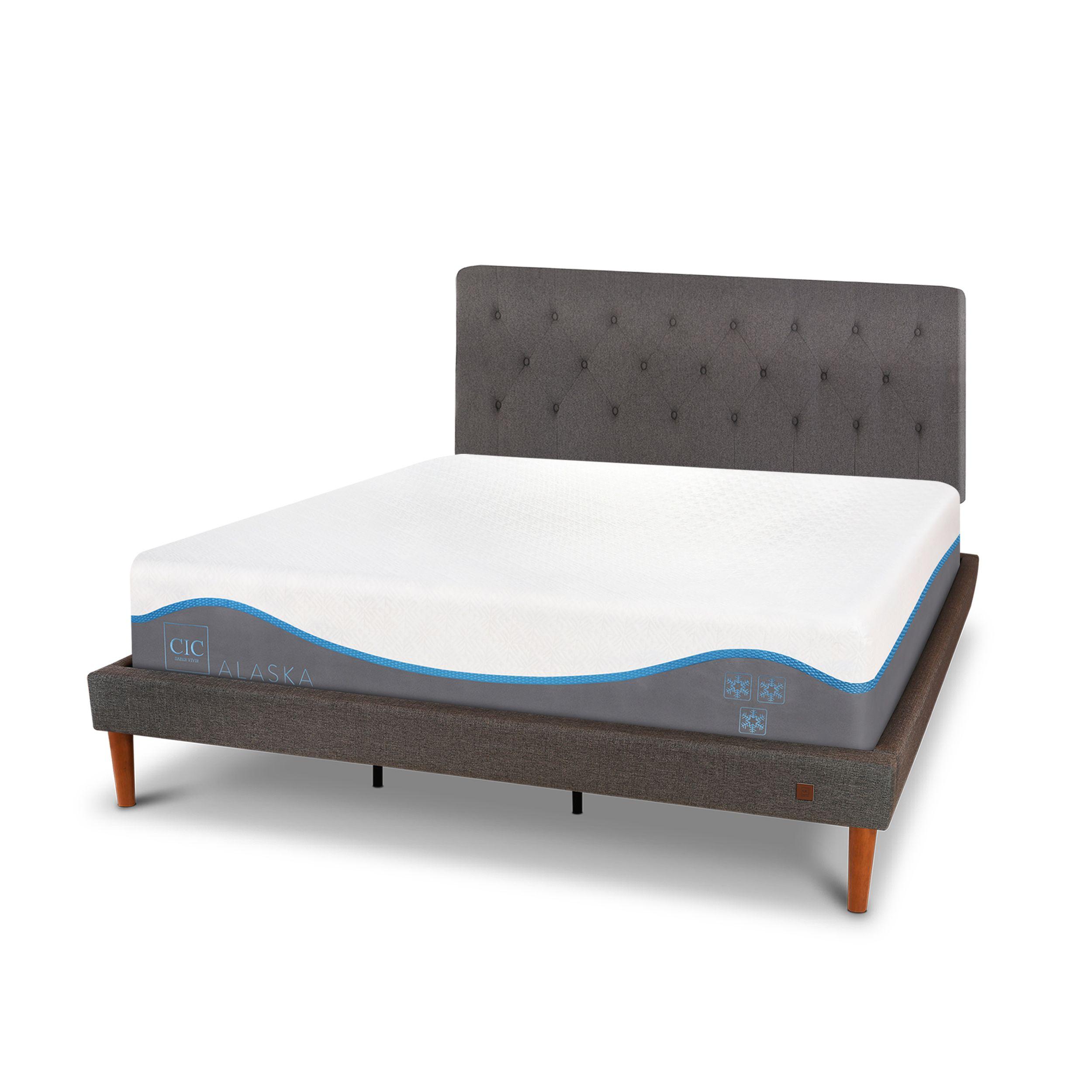 CAMA EUROPEA CURVE ALASKA KING + RESPALDO KAVERY-1