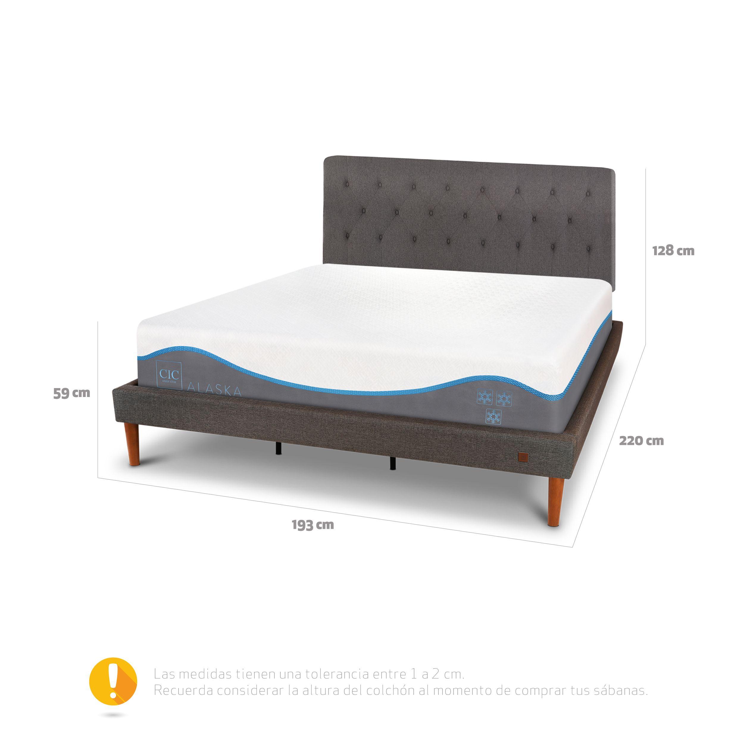 CAMA EUROPEA CURVE ALASKA KING + RESPALDO KAVERY-2