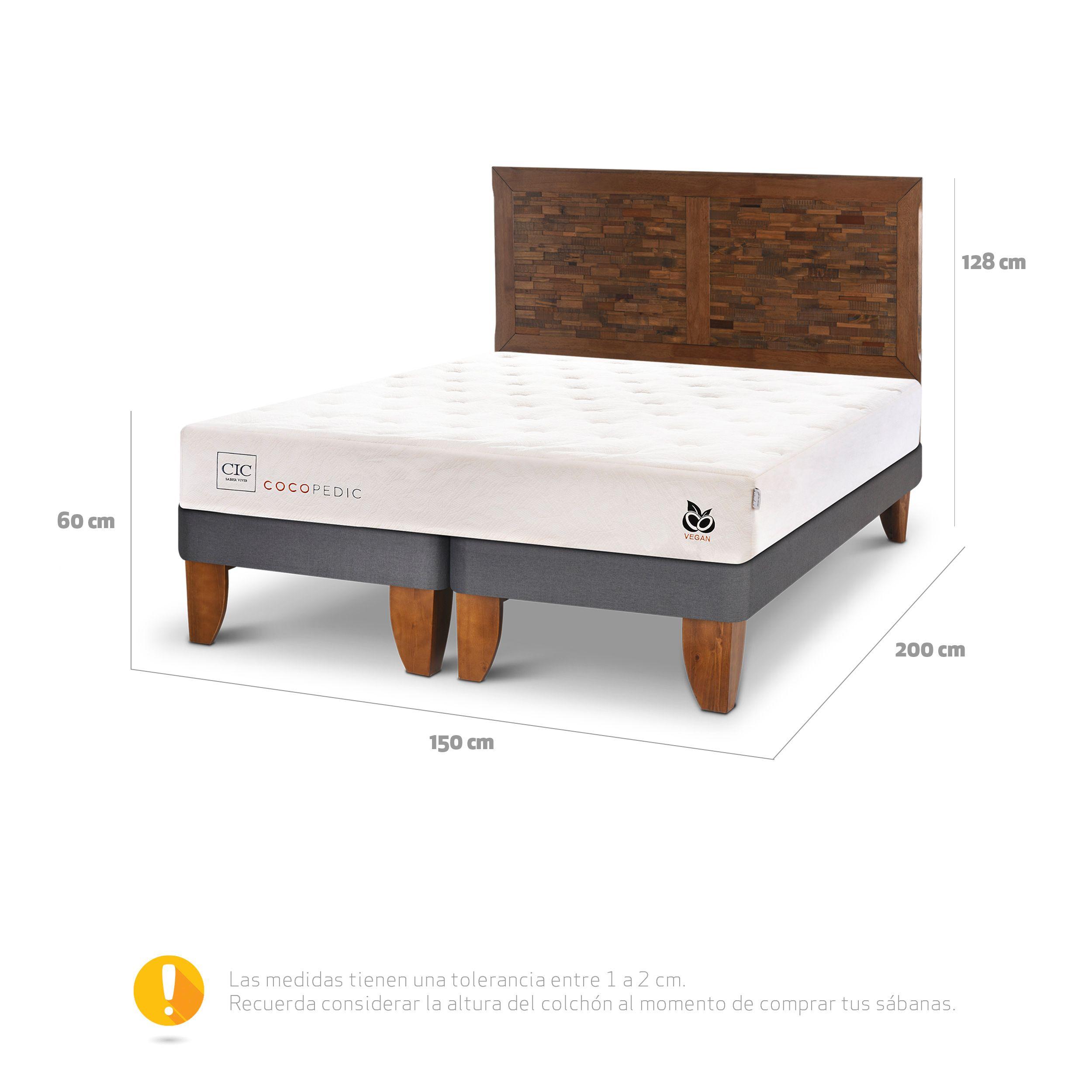 CAMA EUROPEA COCOPEDIC 2P BD RESPALDO ANTIQUE-2