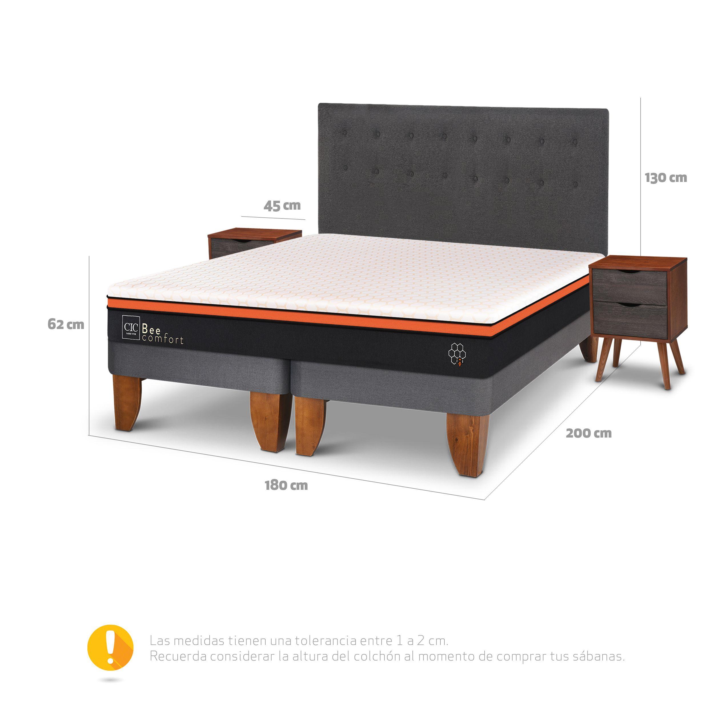 CAMA EUROPEA BEE COMFORT KING EUFRATES S/T-2