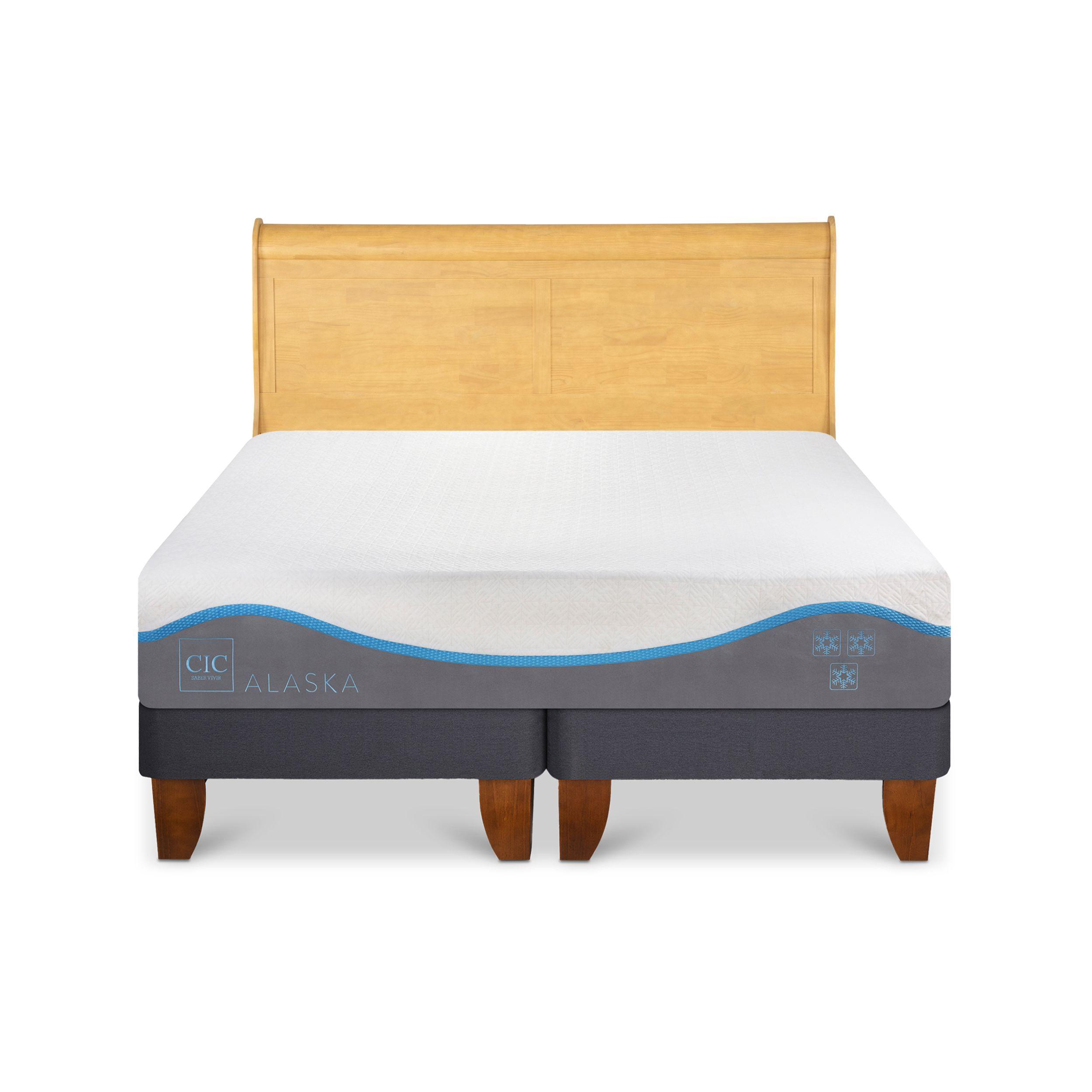 CAMA EUROPEA ALASKA KING + RESPALDO MIRO MOSTAZA-0