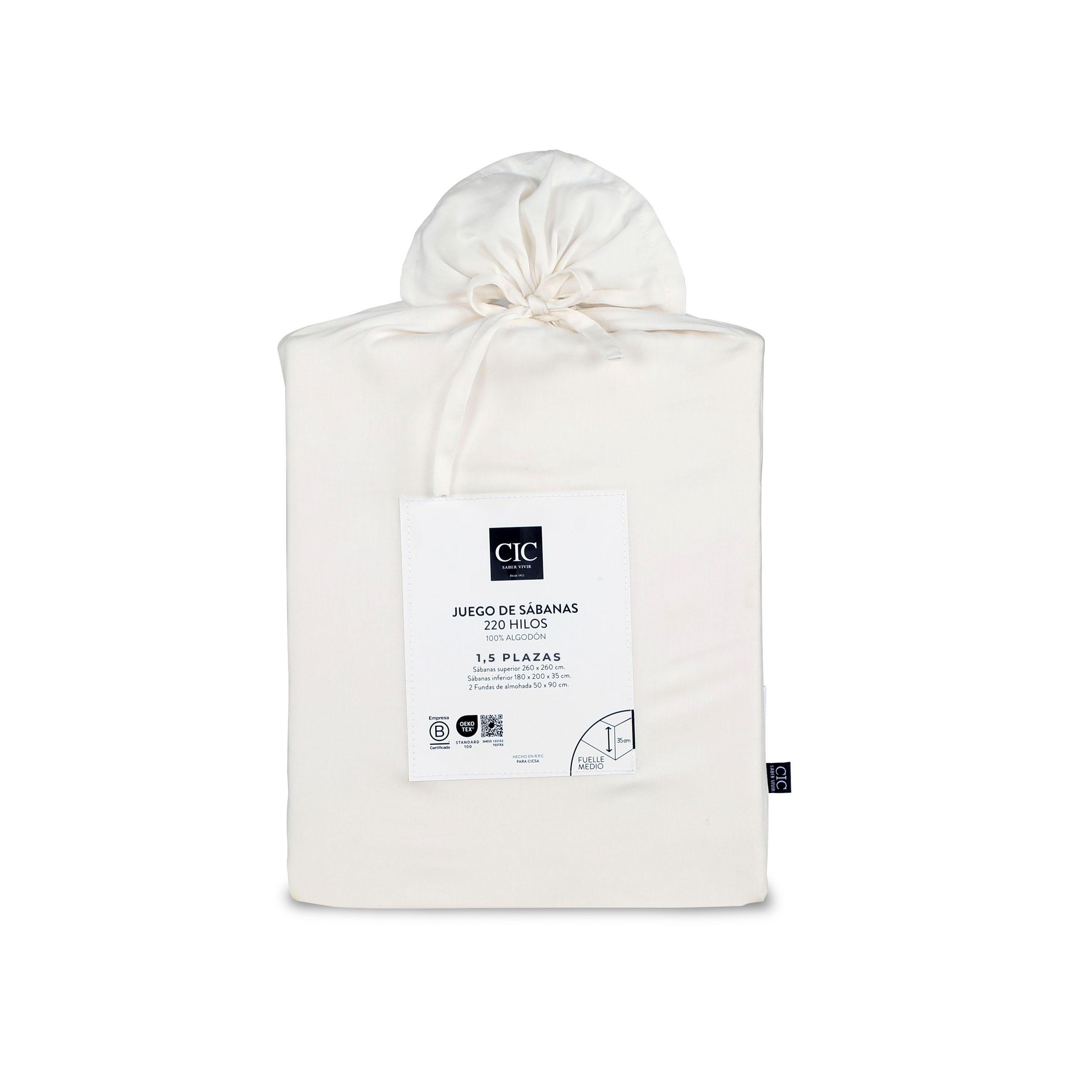 SET SABANA LISAS 220H BLANCO SGL-6