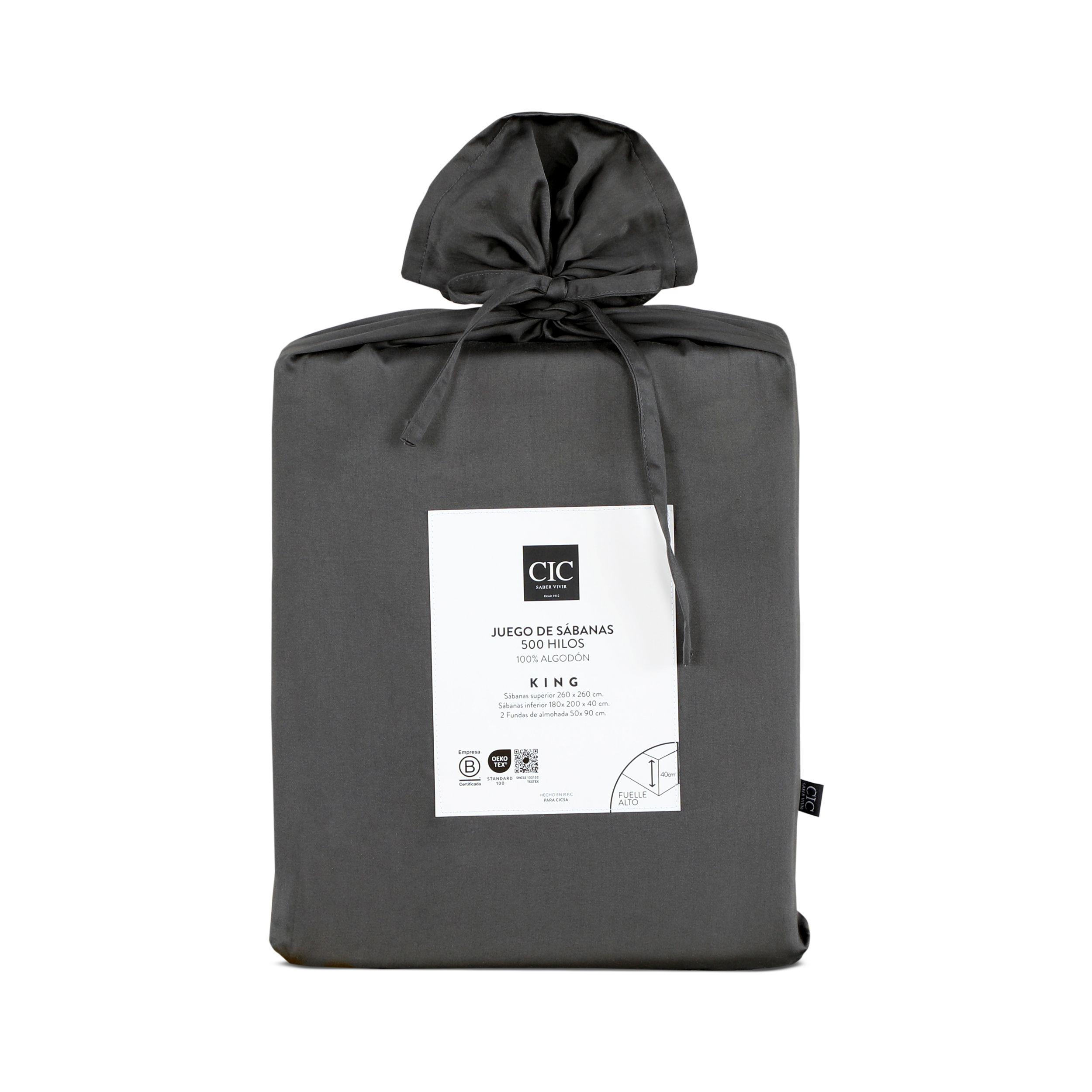 SET SABANA LISAS 500H GRIS KING-8