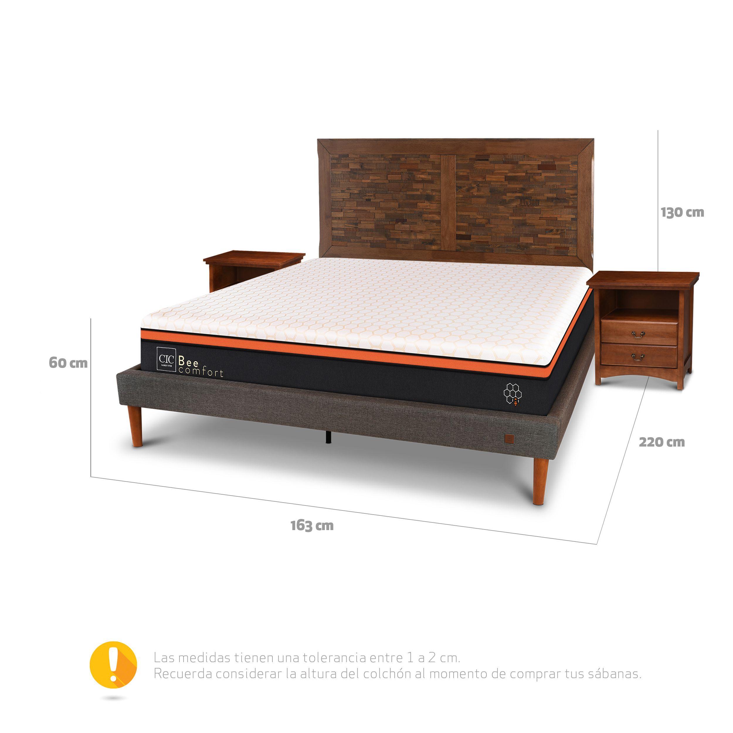 CAMA EUROPEA CURVE BEE COMFORT 2P ANTIQUE S/T-2