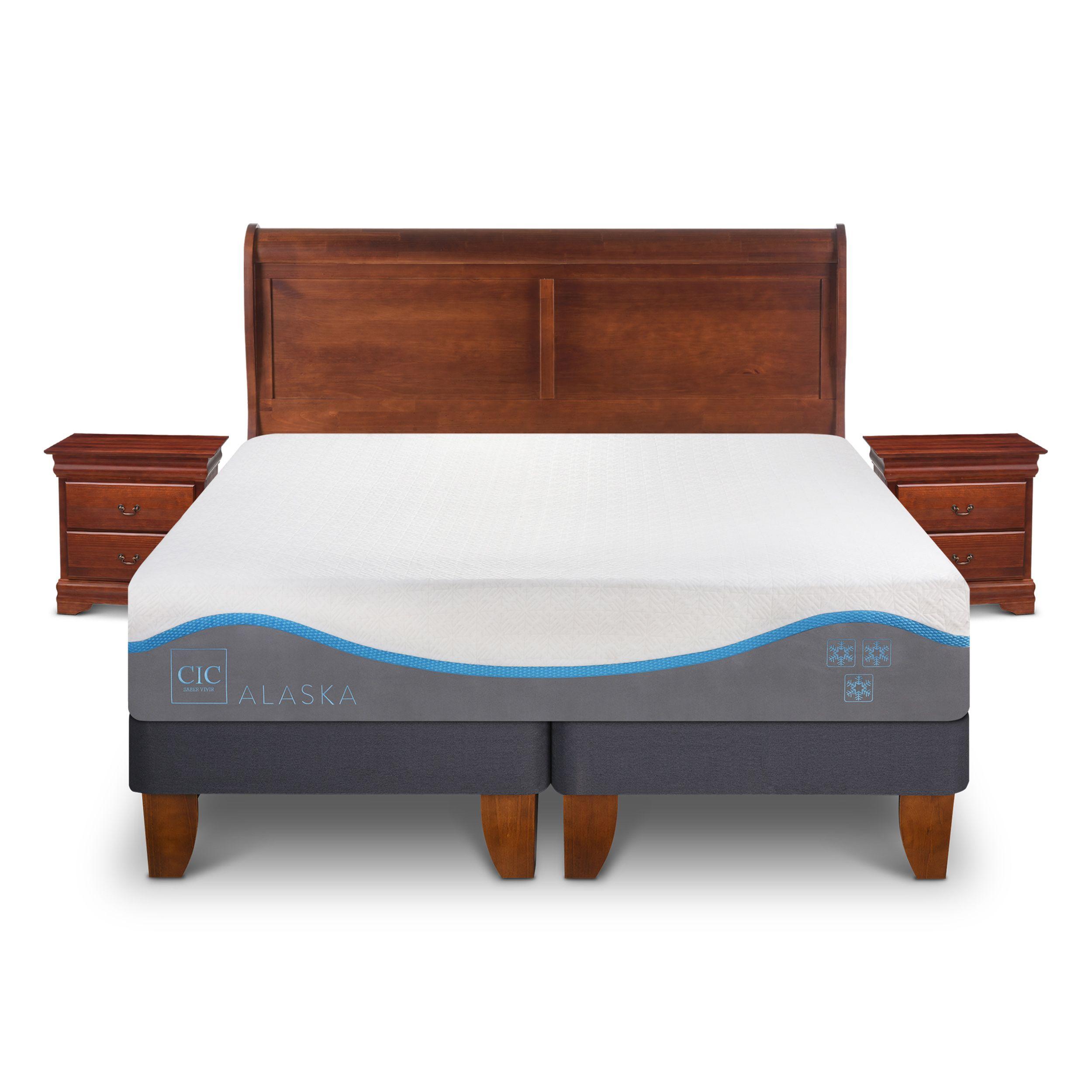 CAMA EUROPEA ALASKA 2 PLAZAS + SET MIRO-0