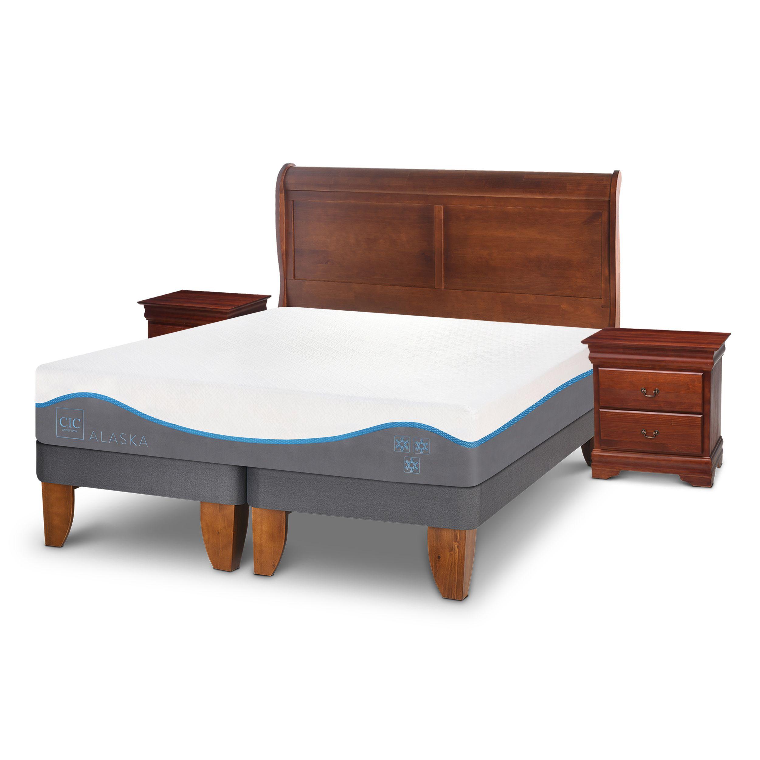 CAMA EUROPEA ALASKA 2 PLAZAS + SET MIRO-1