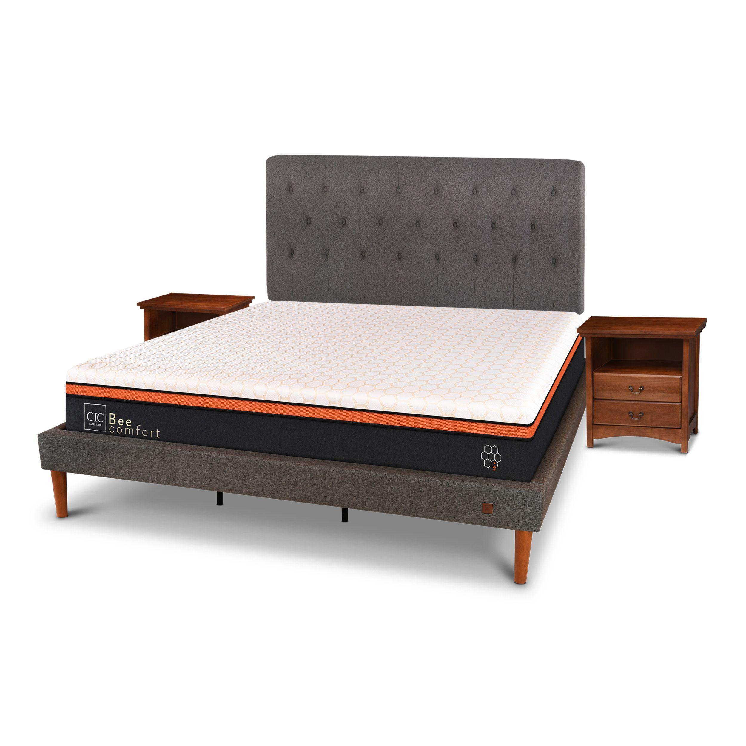 CAMA EUROPEA CURVE BEE COMFORT KING KAVERY S/T-1
