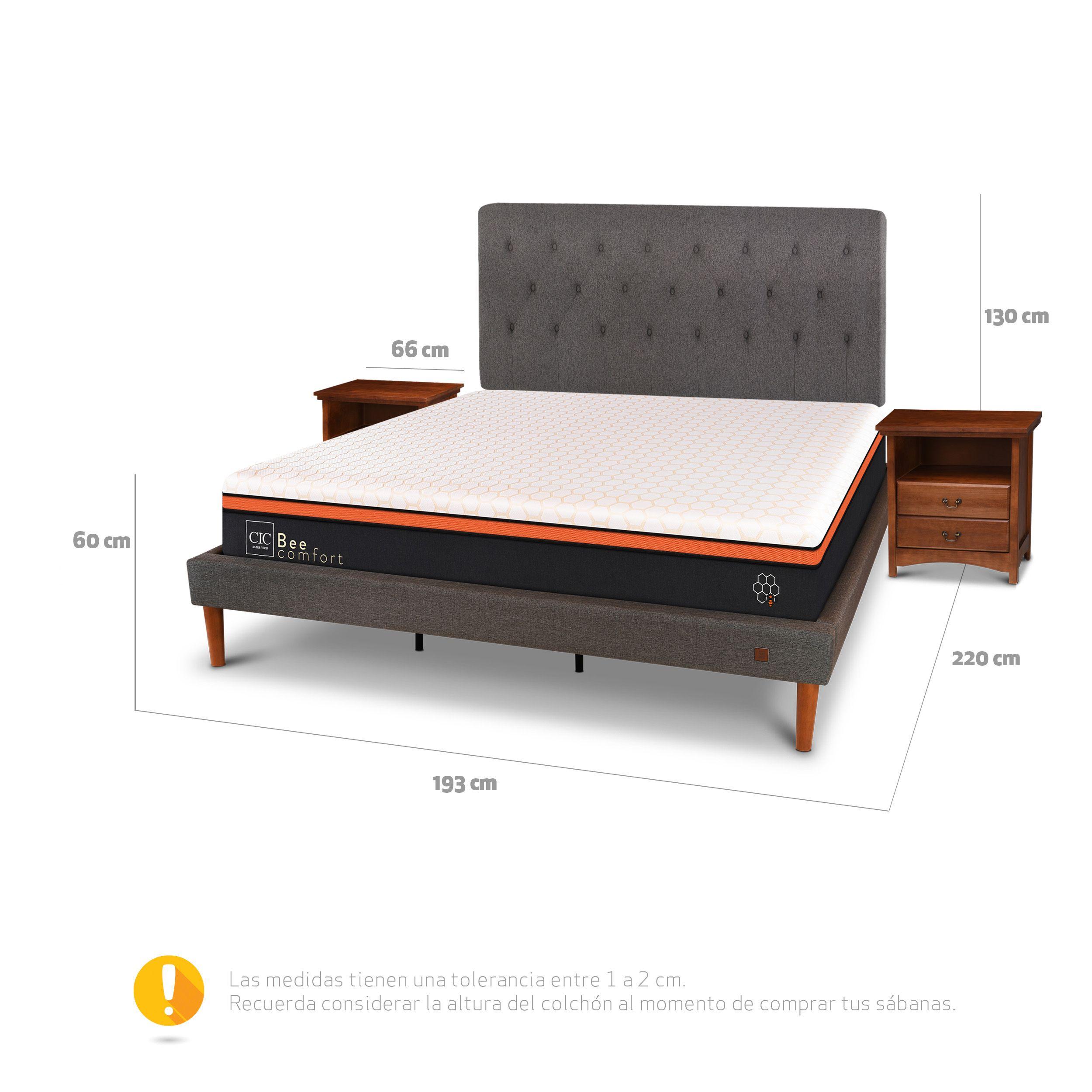 CAMA EUROPEA CURVE BEE COMFORT KING KAVERY S/T-2