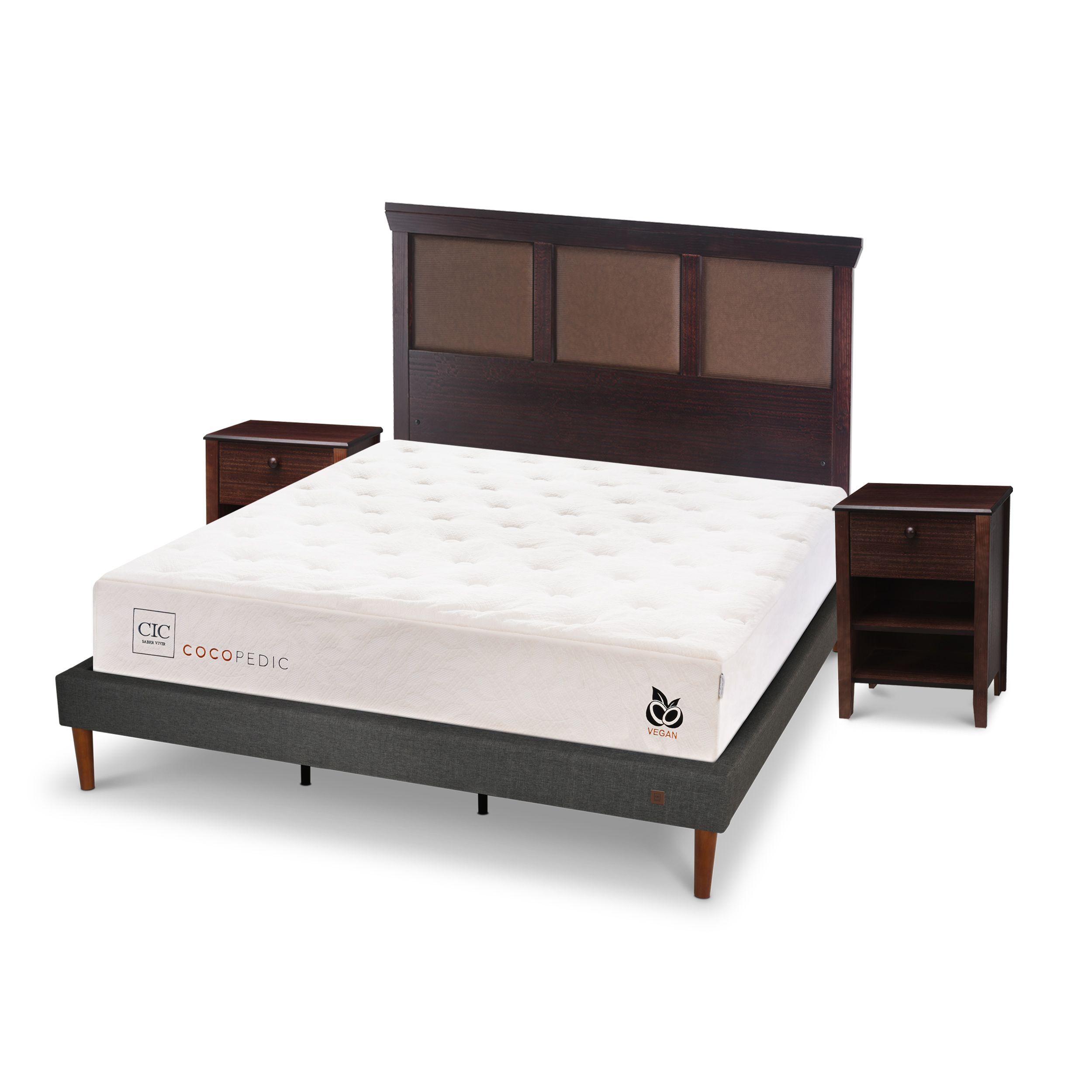 CAMA EUROPEA CURVE COCOPEDIC KING NEW TORINO CHOC S/T-1