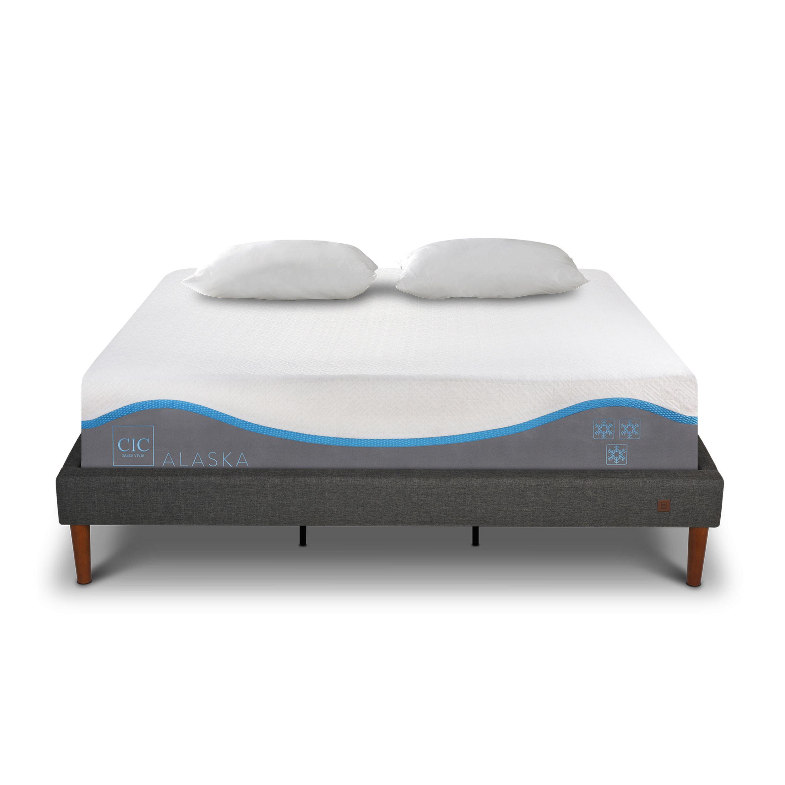 CAMA EUROPEA CURVE ALASKA KING + ALMOHADAS-0