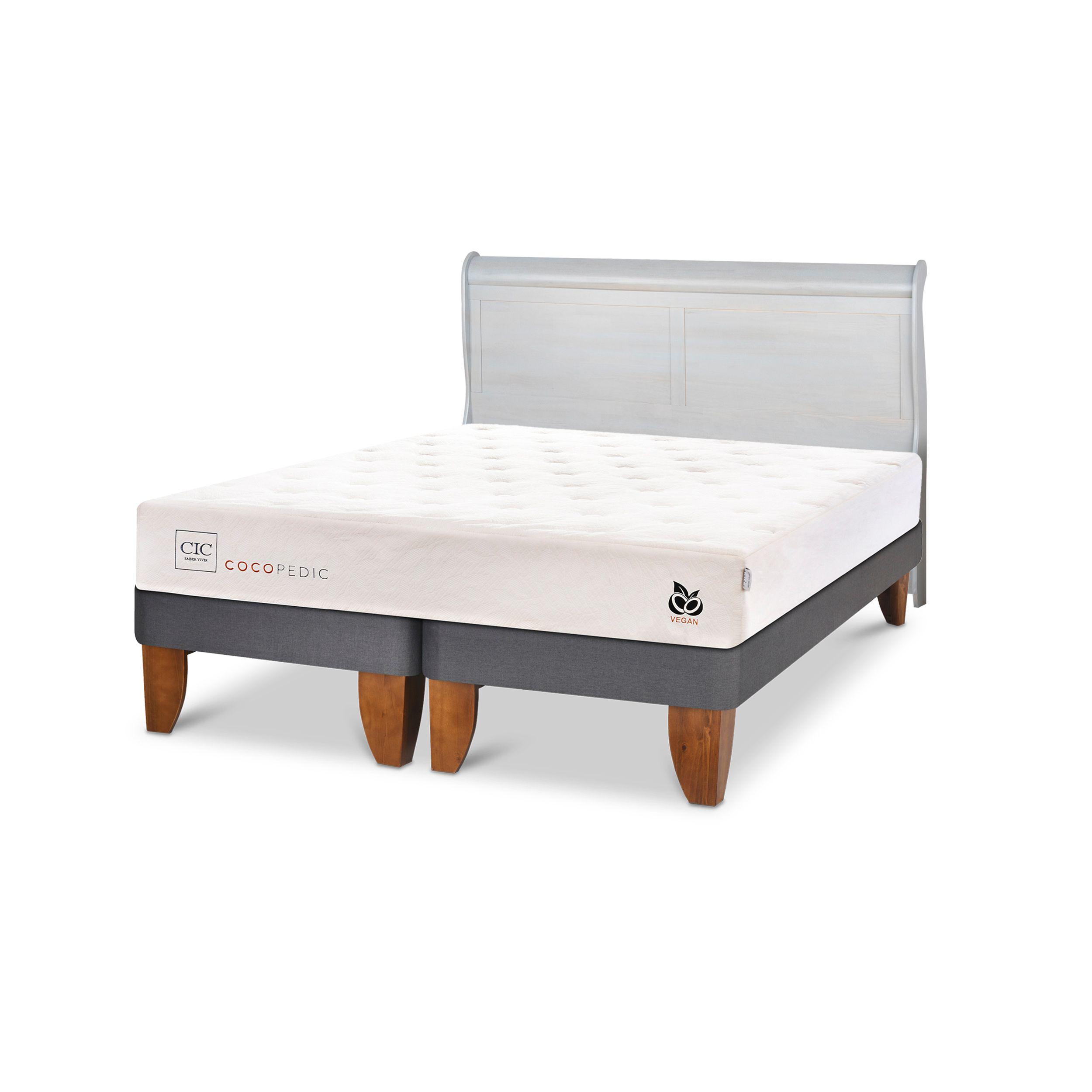 CAMA EUROPEA COCOPEDIC 2 PLAZAS + RESPALDO MIRO ALPINO-1