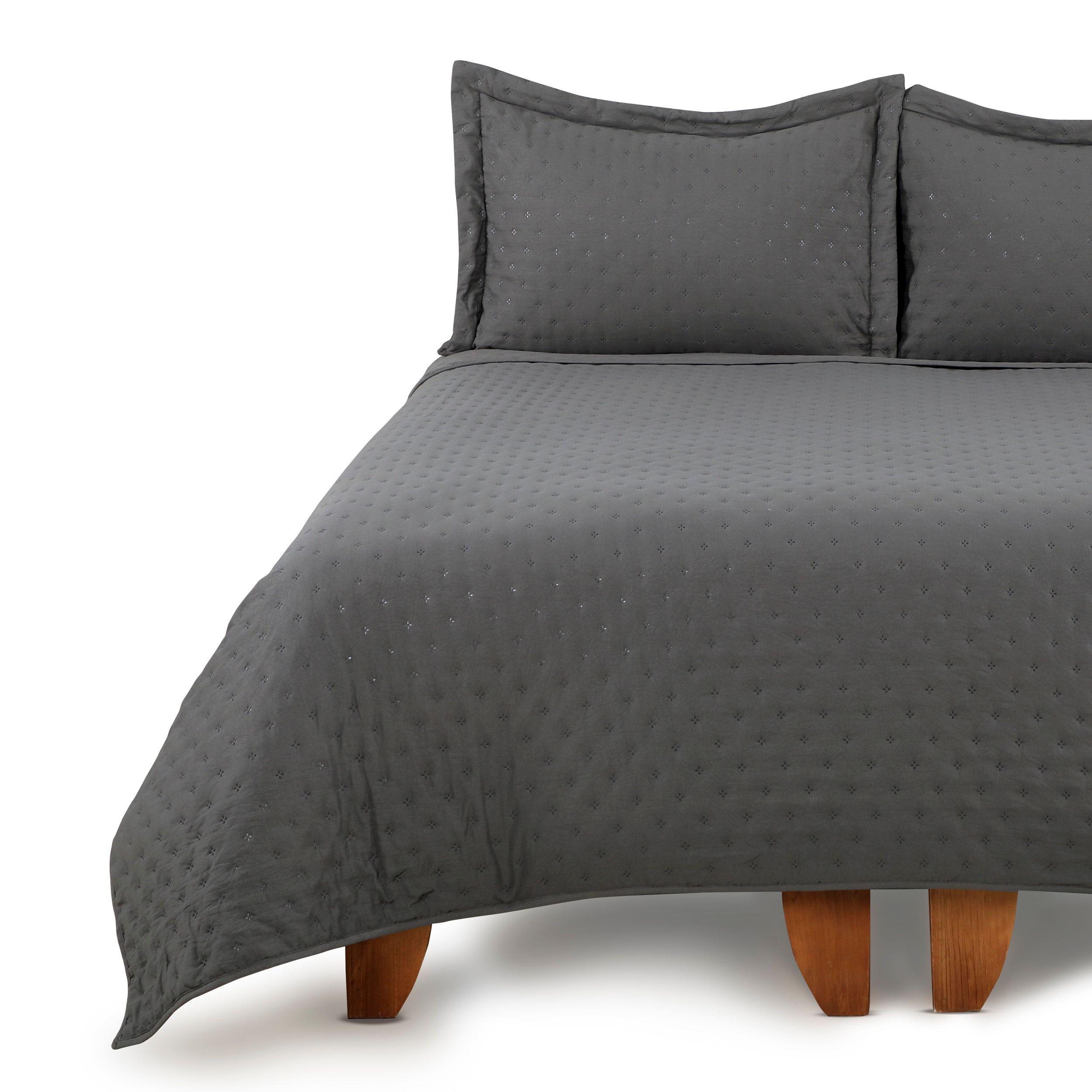 QUILT MICROFIBRA GRIS SGL-0