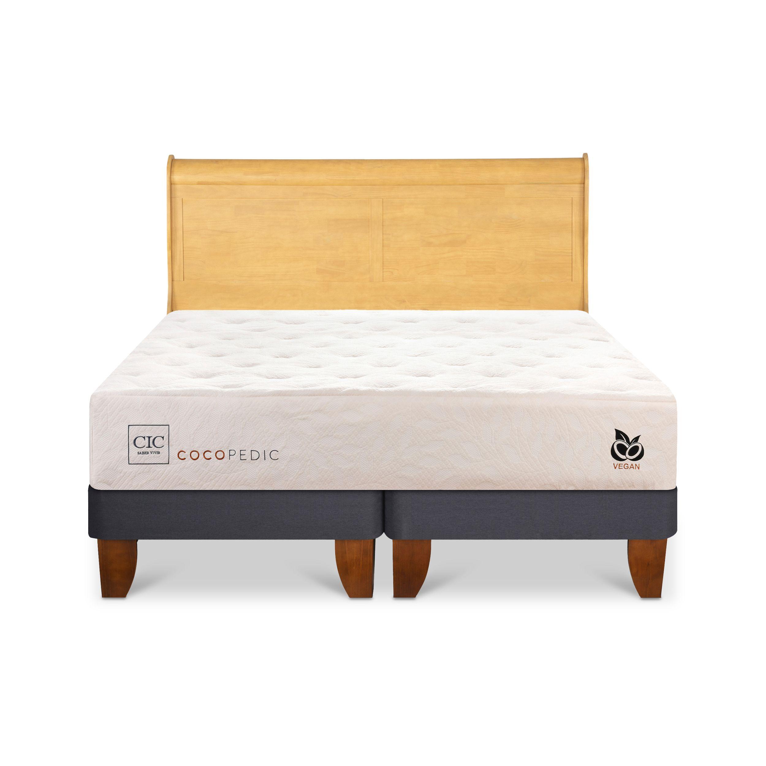 CAMA EUROPEA COCOPEDIC KING + RESPALDO MIRO MOSTAZA-0