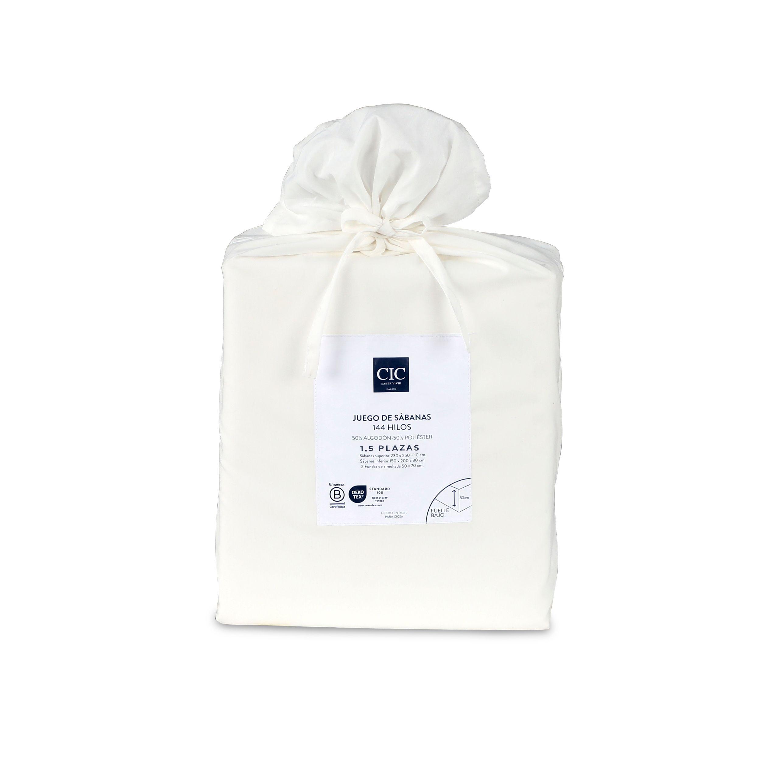 SET SABANAS LISAS 144H BLANCO SGL-6