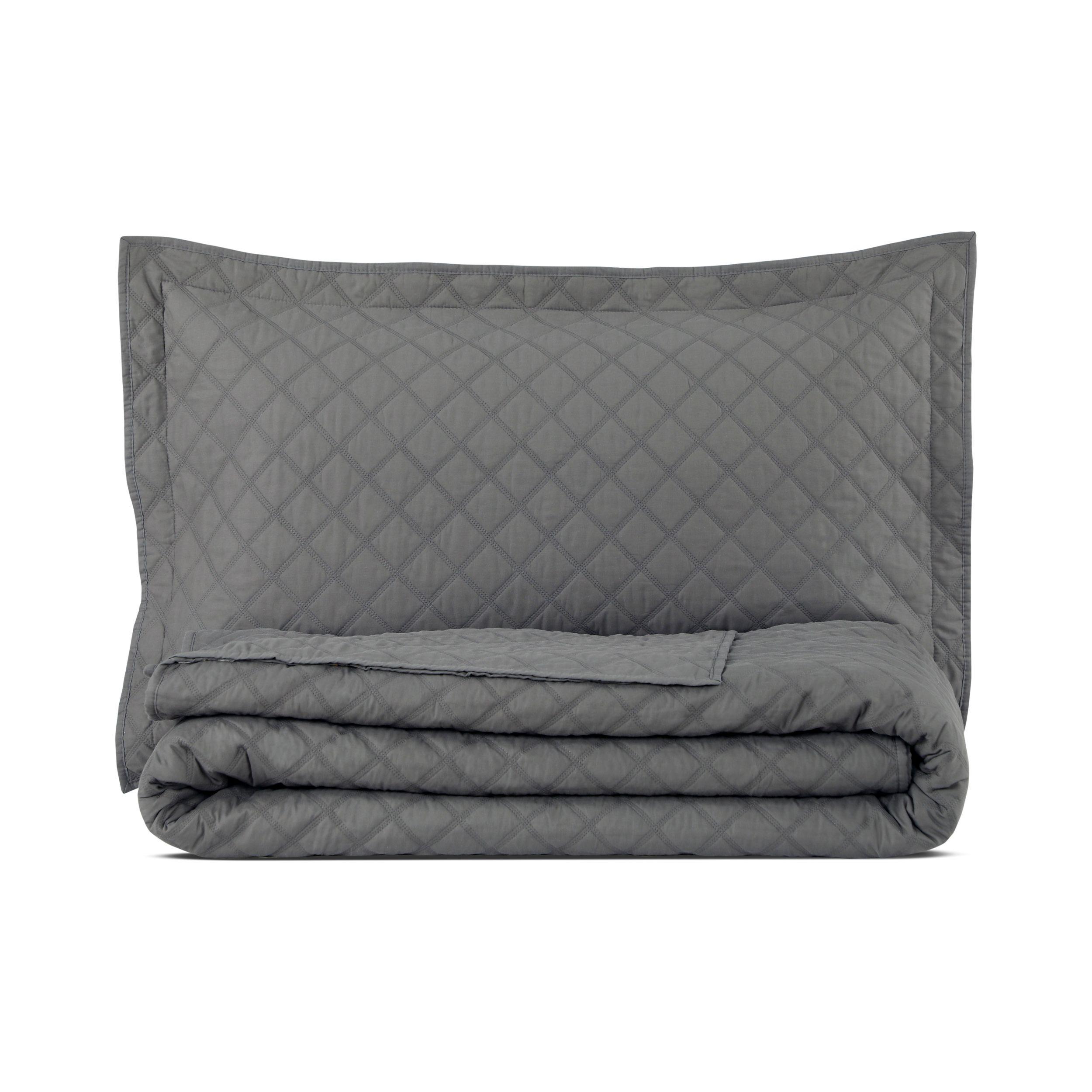 QUILT POLYCOTTON GRIS 2P-3
