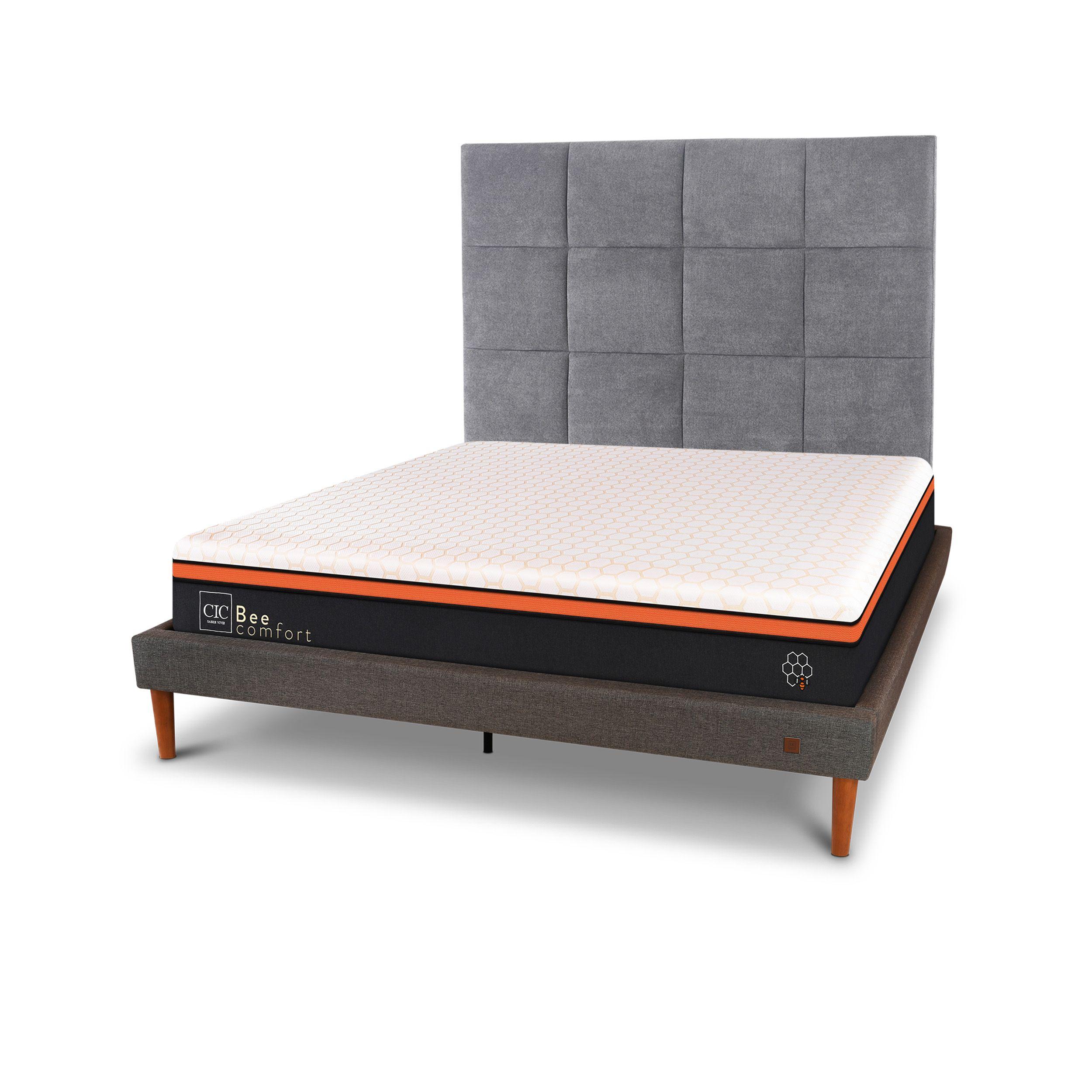 CAMA EUROPEA CURVE BEE COMFORT 2P RESPALDO TAMESIS-1